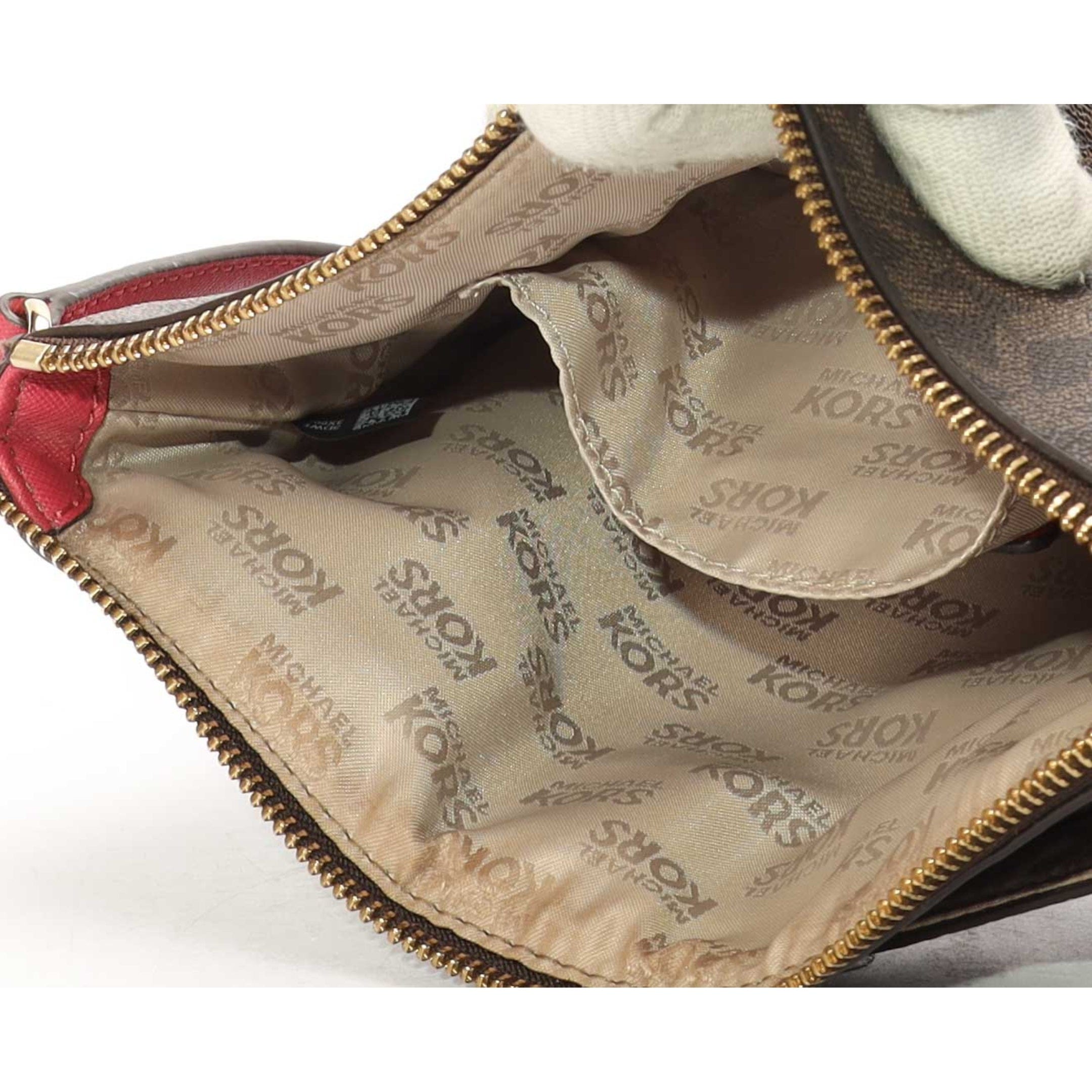 Michael Kors Brown Logo Crossbody Bag