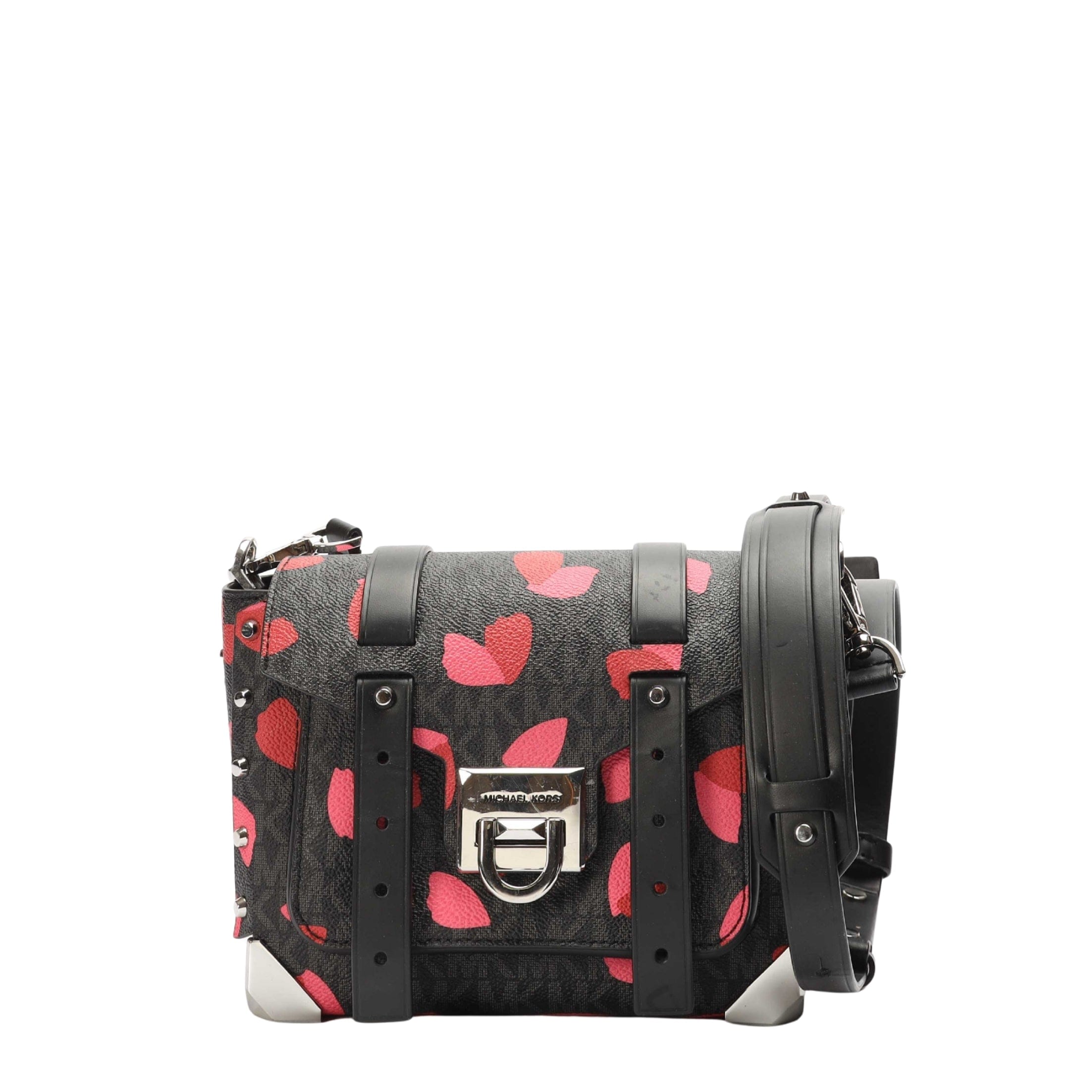 Michael Kors Manhattan Logo Leaf Crossbody Bag