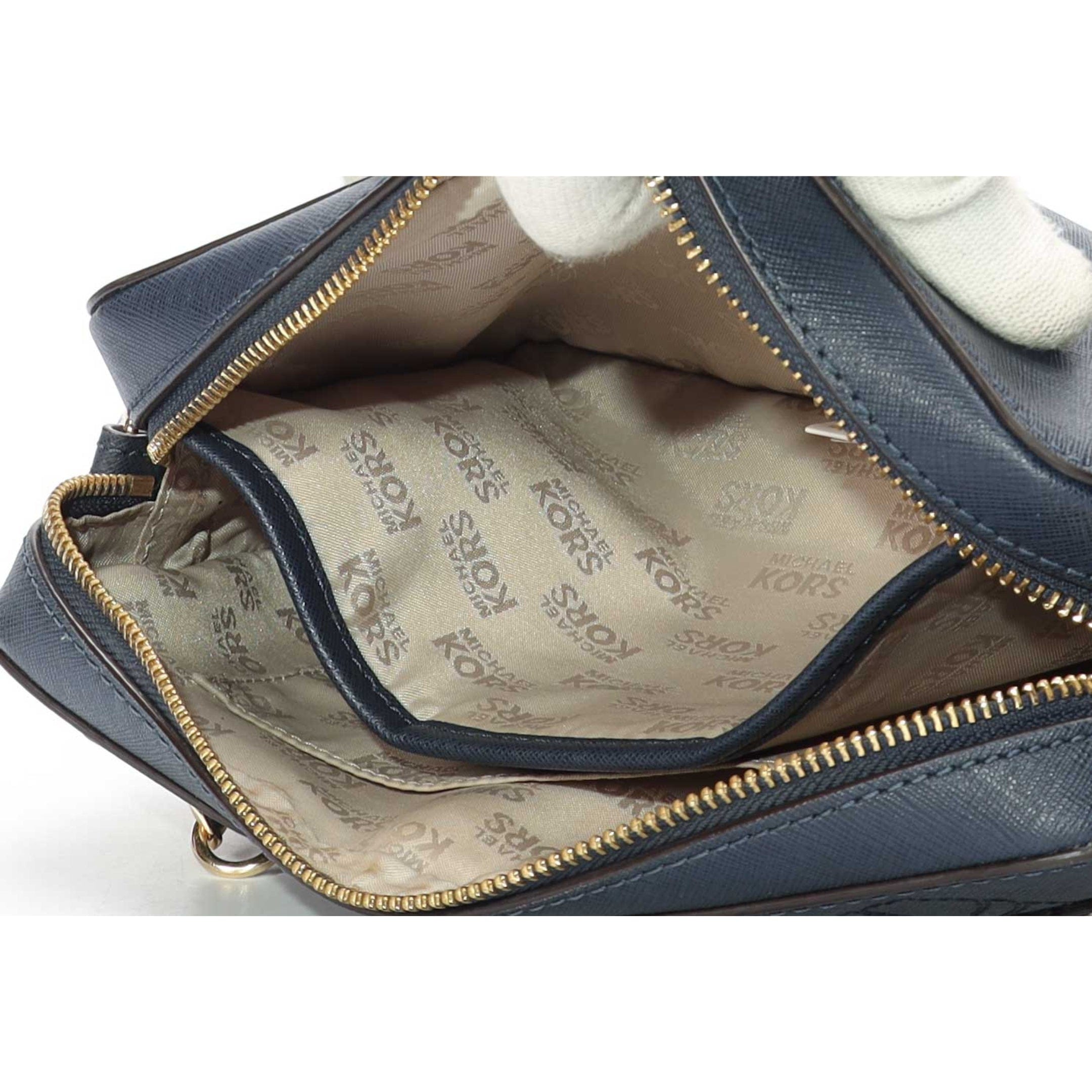 Michael Kors Jet Set Navy Blue Crossbody Bag