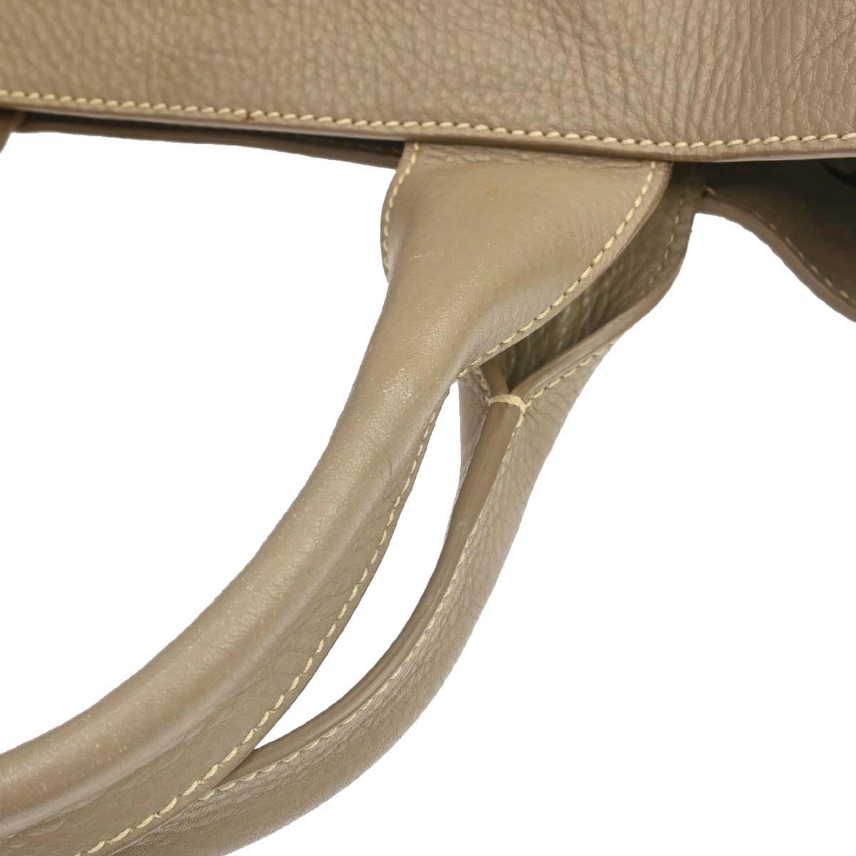 Prada Beige Calfskin Canapa Tote Handbag