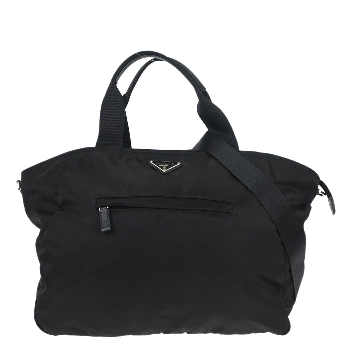 Prada Black Nylon 2way Shoulder Tote Handbag