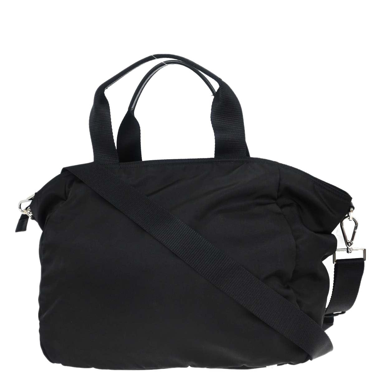 Prada Black Nylon 2way Shoulder Tote Handbag