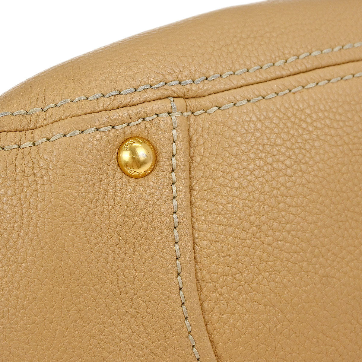 Prada * Beige Leather Tote Handbag