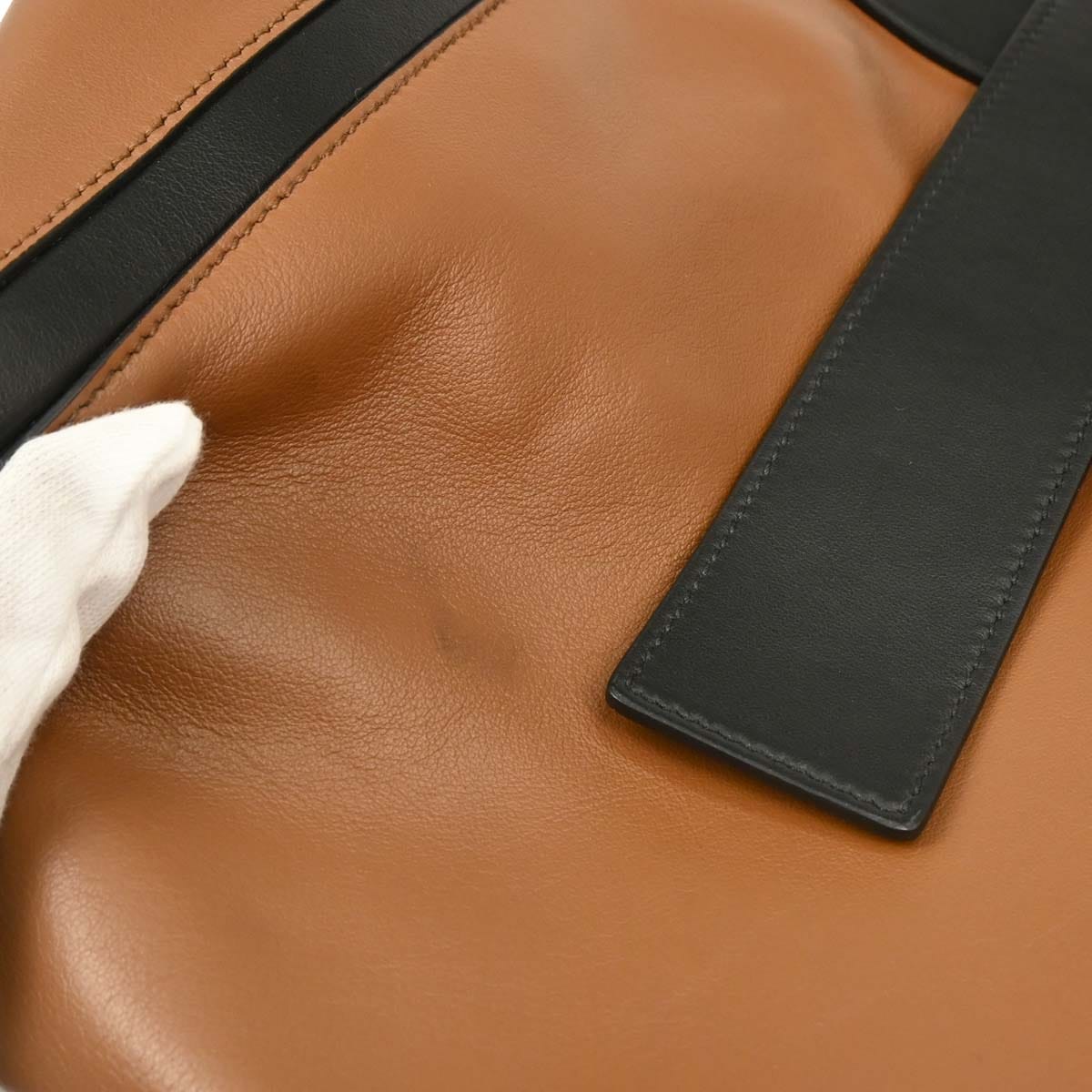 Prada Brown Leather 2way Shoulder Tote Handbag