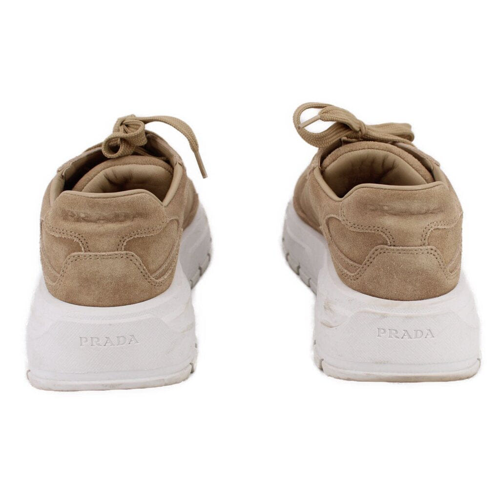 Prada PRAX 01 SUEDE SNEAKERS TAN 38 EU | 8 US