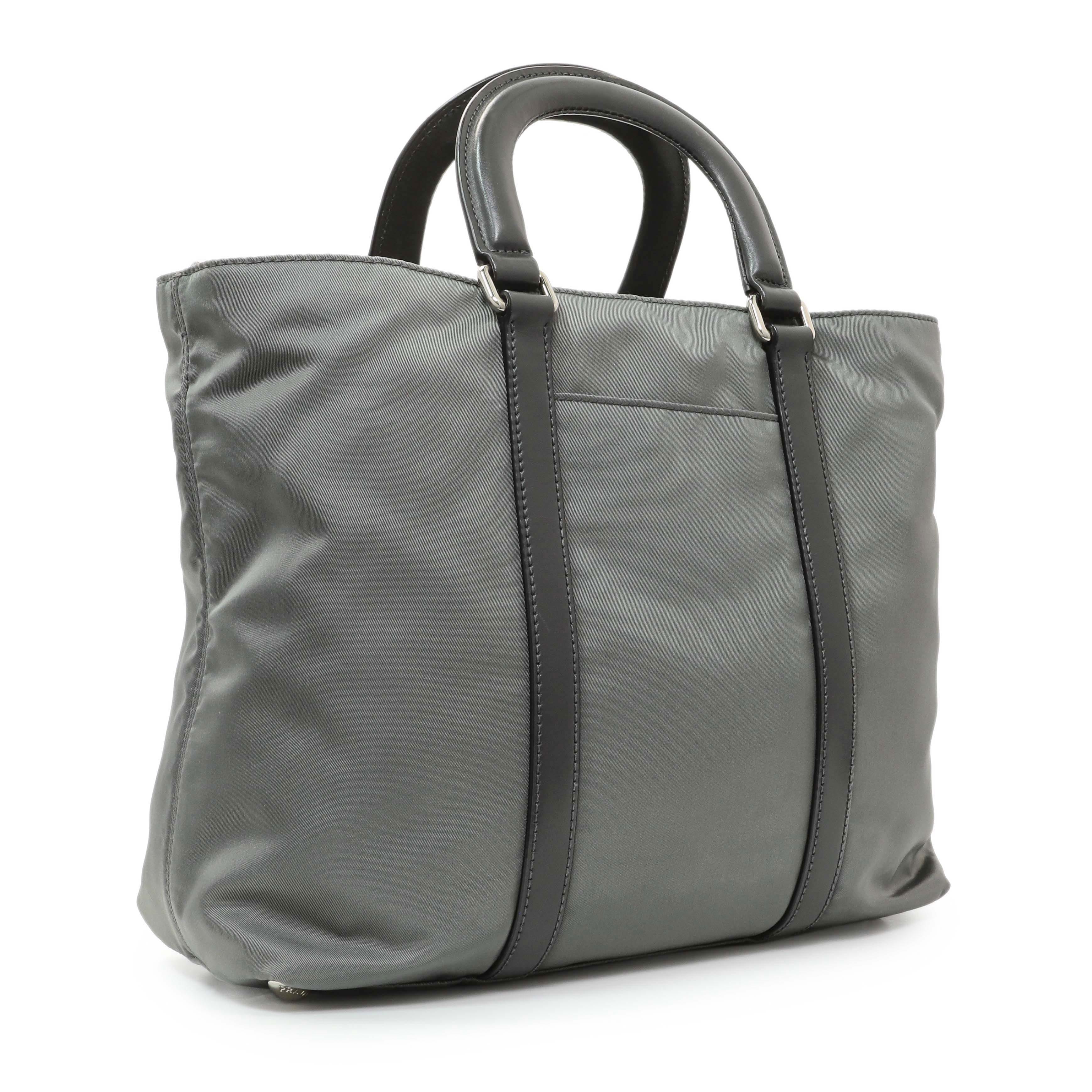 Prada Grey Tessuto Nylon Tote