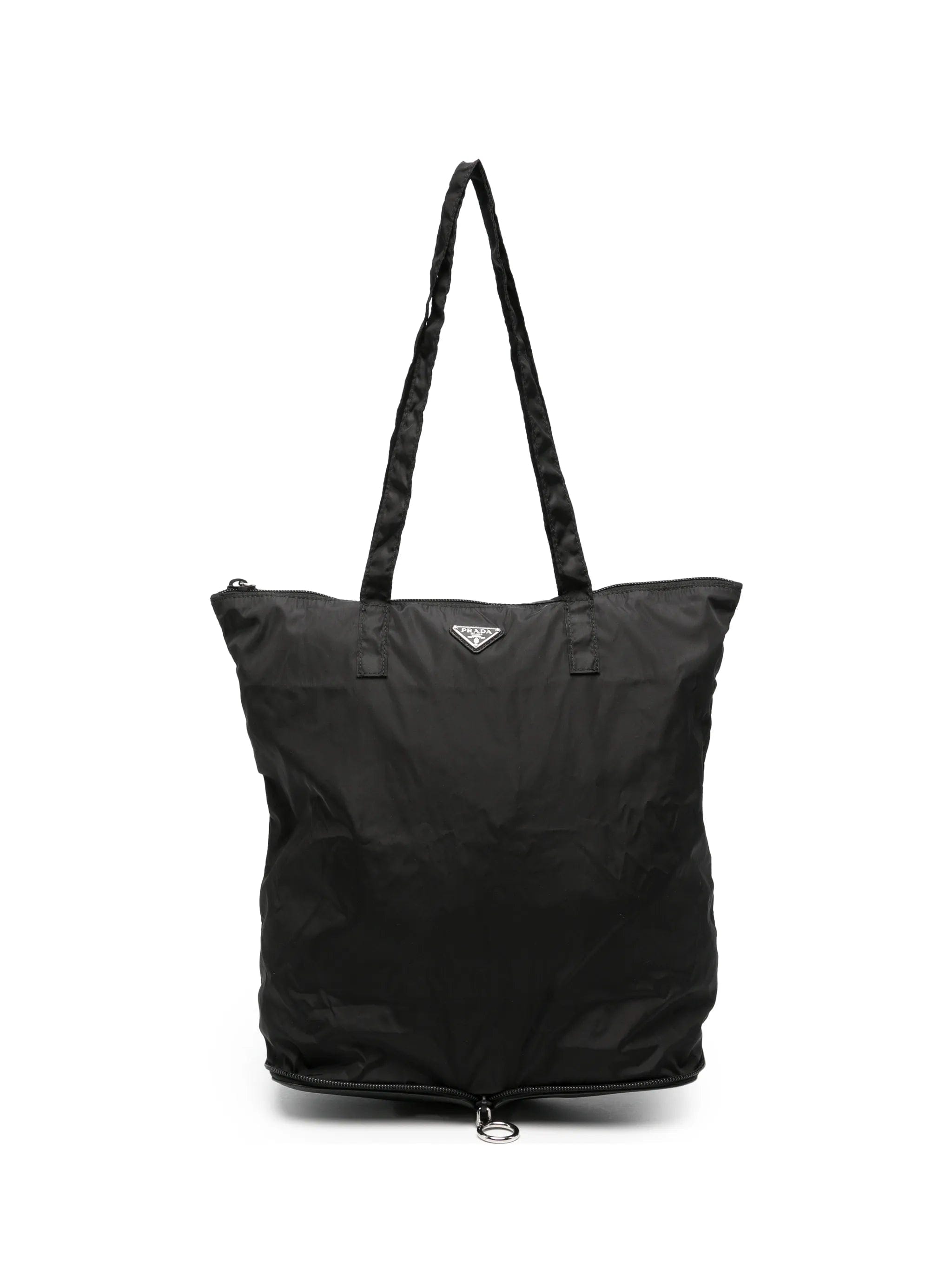 Prada logo - plaque tote bag