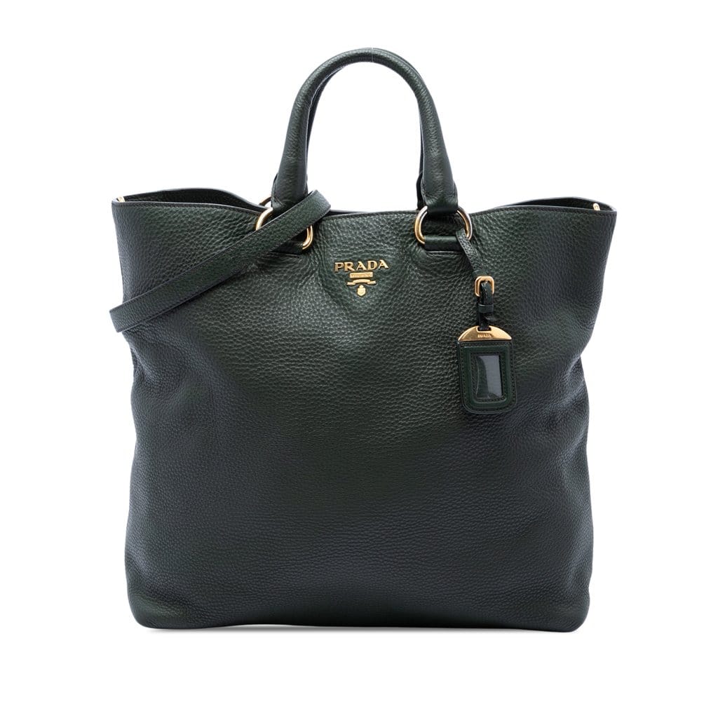 Prada Vitello Daino Open Convertible Tote