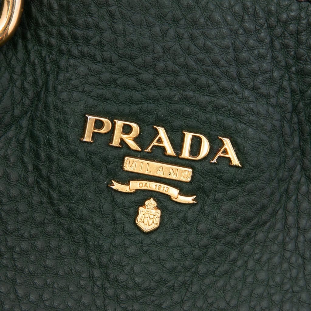 Prada Vitello Daino Open Convertible Tote