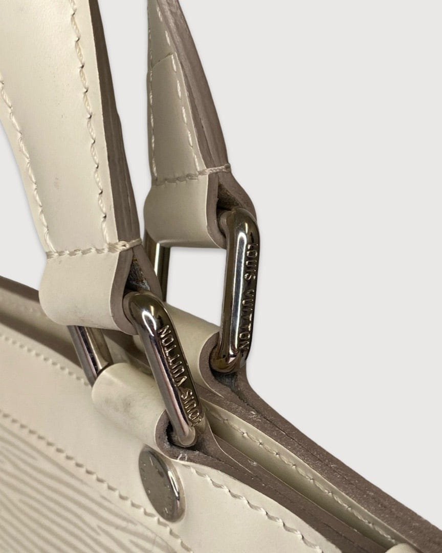 Louis Vuitton Cream Louis Vuitton Brea MM Tote