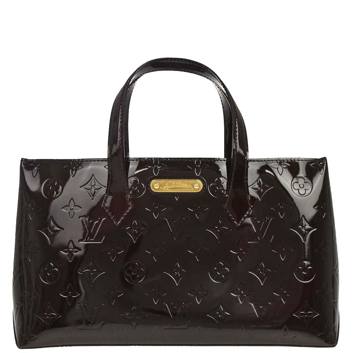 Louis Vuitton 2010 Purple Monogram Vernis Wilshire PM Tote Handbag M93641