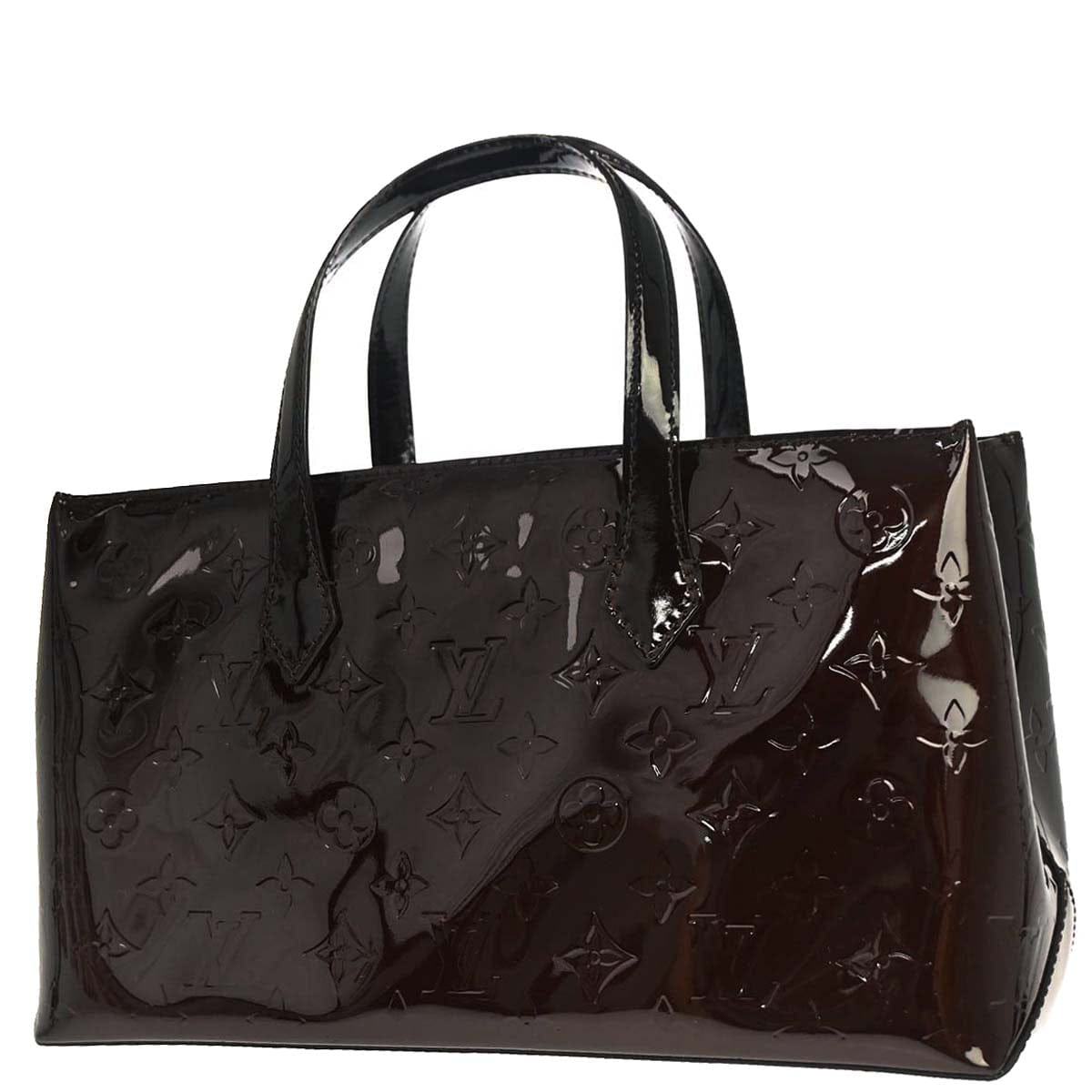 Louis Vuitton 2010 Purple Monogram Vernis Wilshire PM Tote Handbag M93641