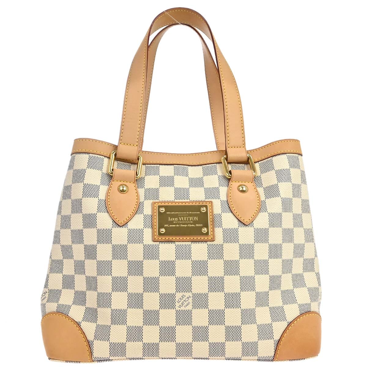 Louis Vuitton 2008 Damier Azur Hampstead PM Tote Handbag N51207
