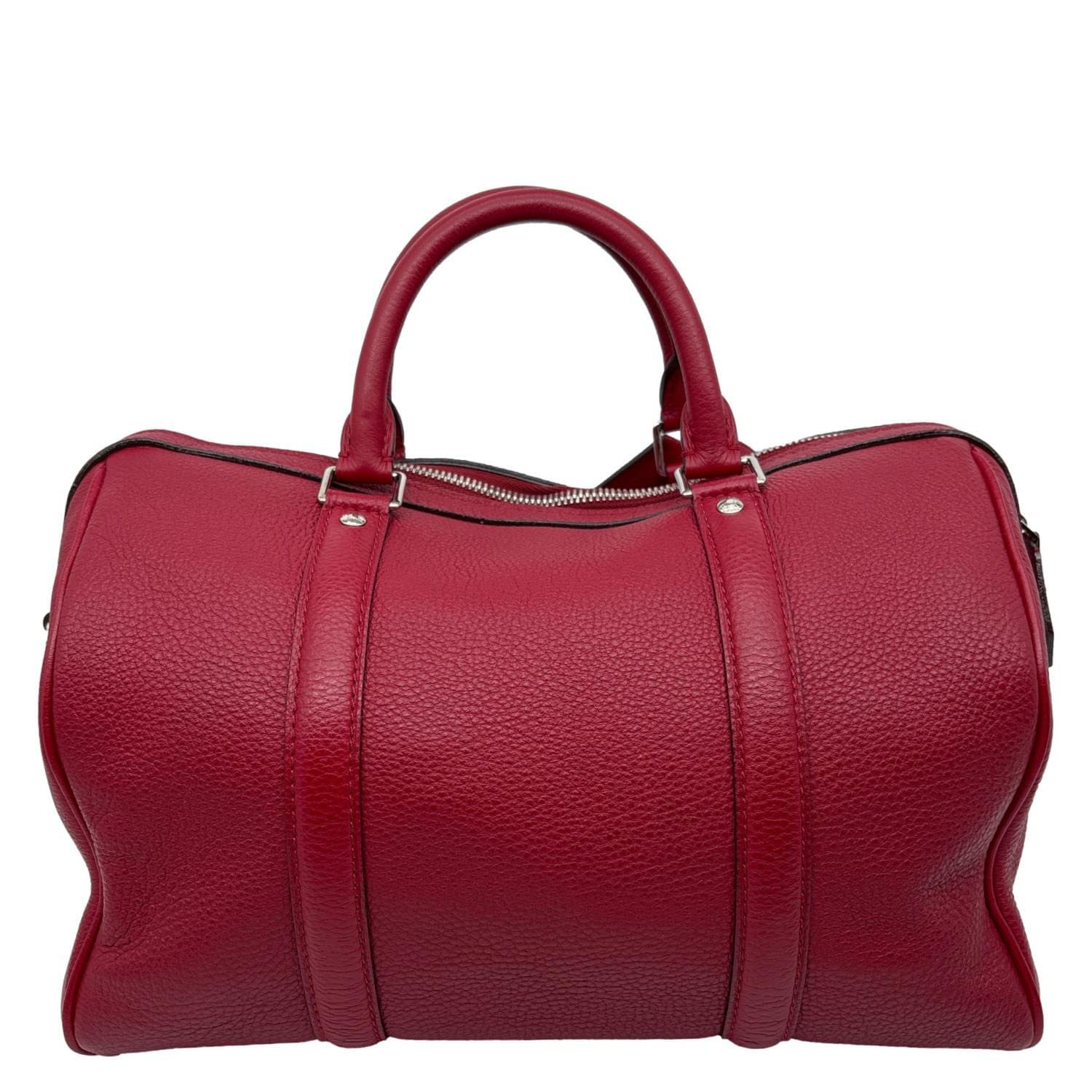 LOUIS VUITTON Cachemire SC PM Calf Leather Tote Bag Red