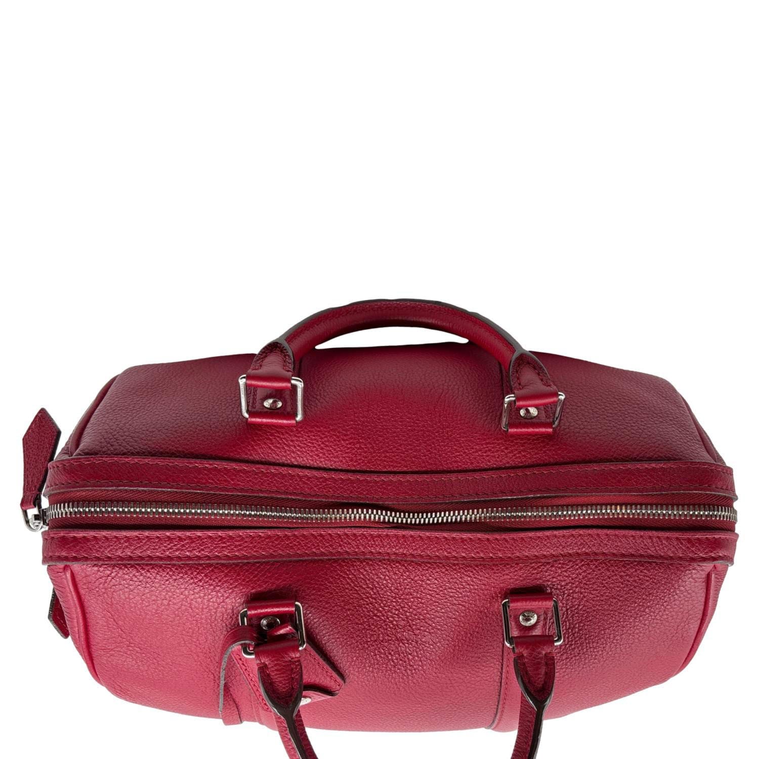 LOUIS VUITTON Cachemire SC PM Calf Leather Tote Bag Red