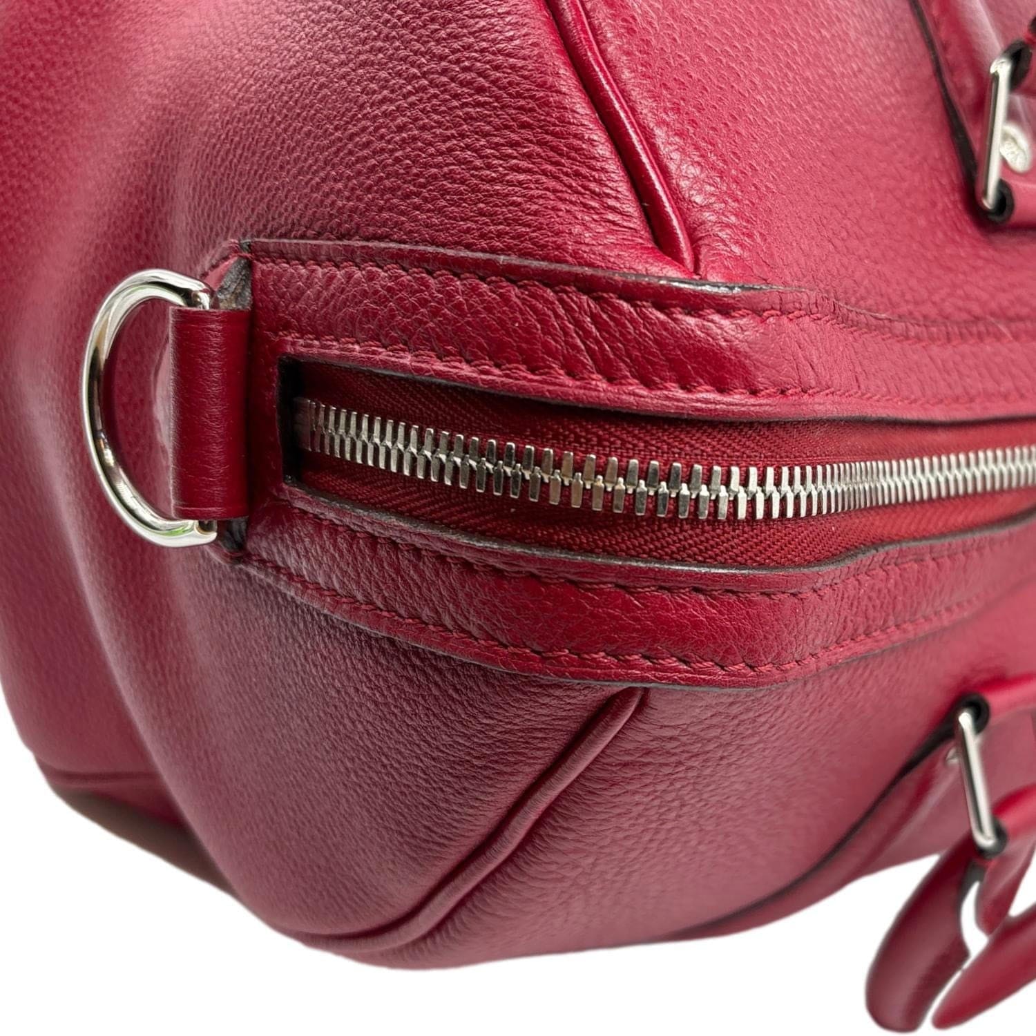 LOUIS VUITTON Cachemire SC PM Calf Leather Tote Bag Red
