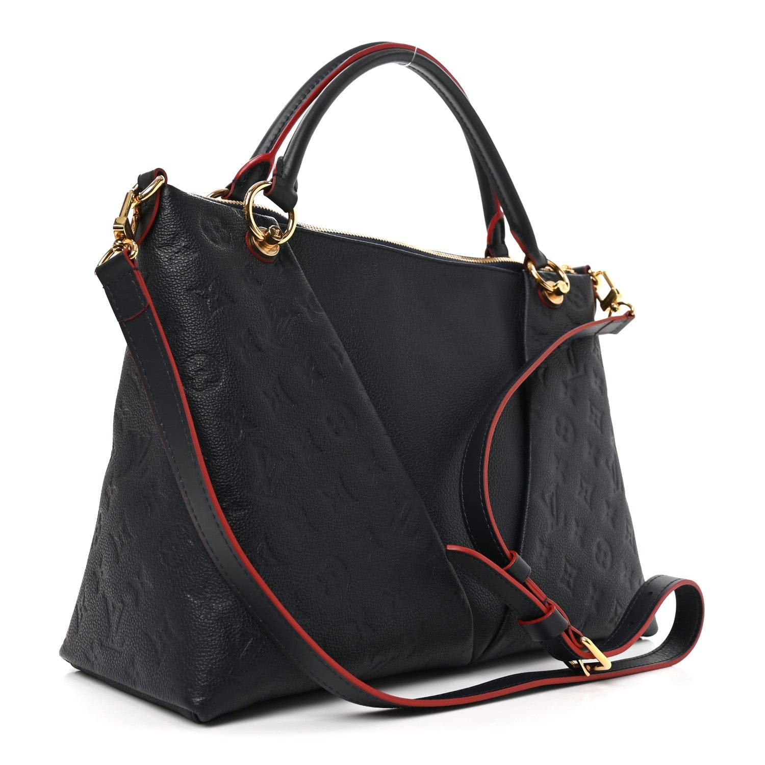 Louis Vuitton Empreinte V Tote MM Marine Rouge