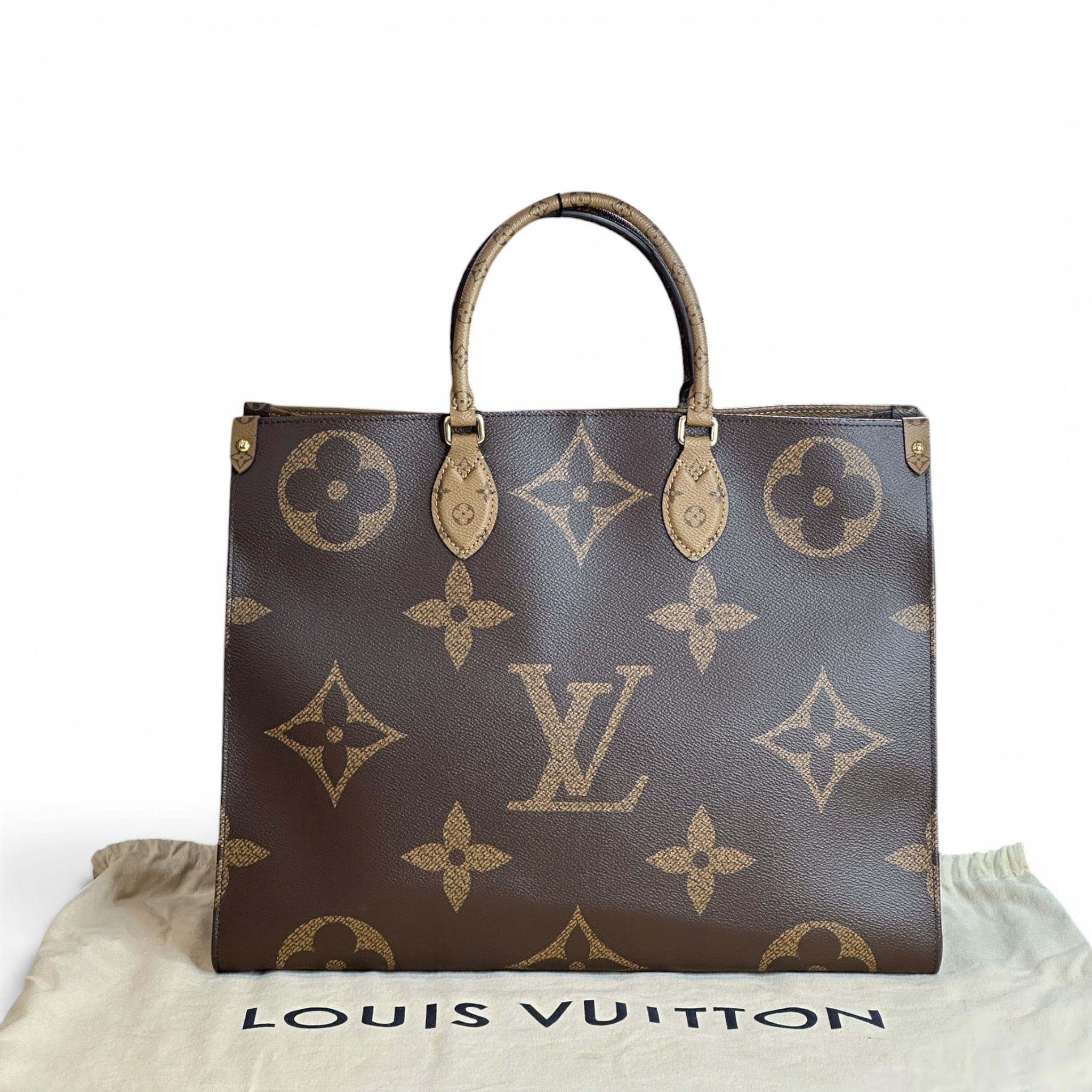 Louis Vuitton On The Go reverse monogram GM tote bag
