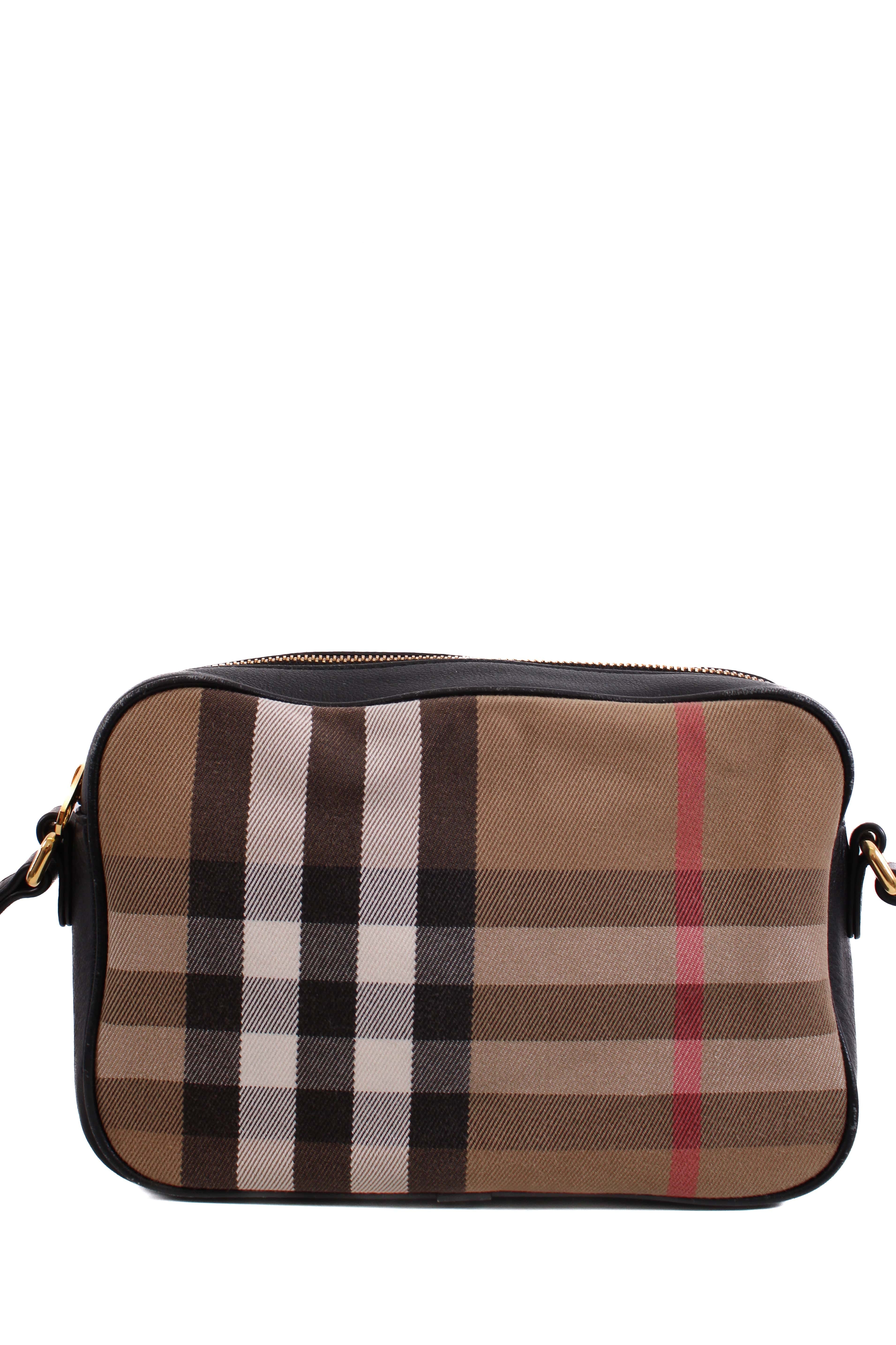 Burberry Check Camera Crossbody Bag