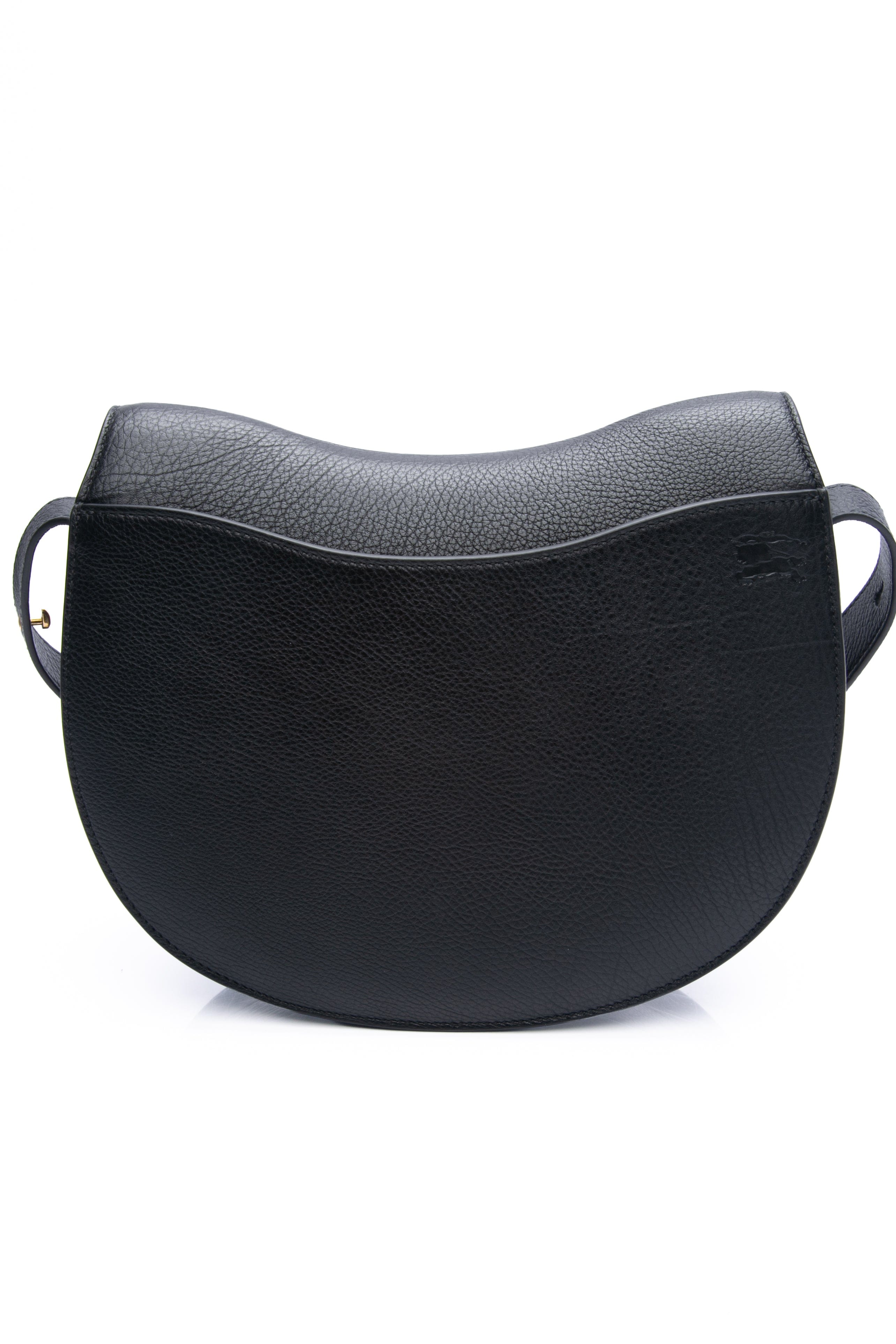 BURBERRY Black Grayny Leather Medium Rocking Horse Shoulder/Crossbody Bag