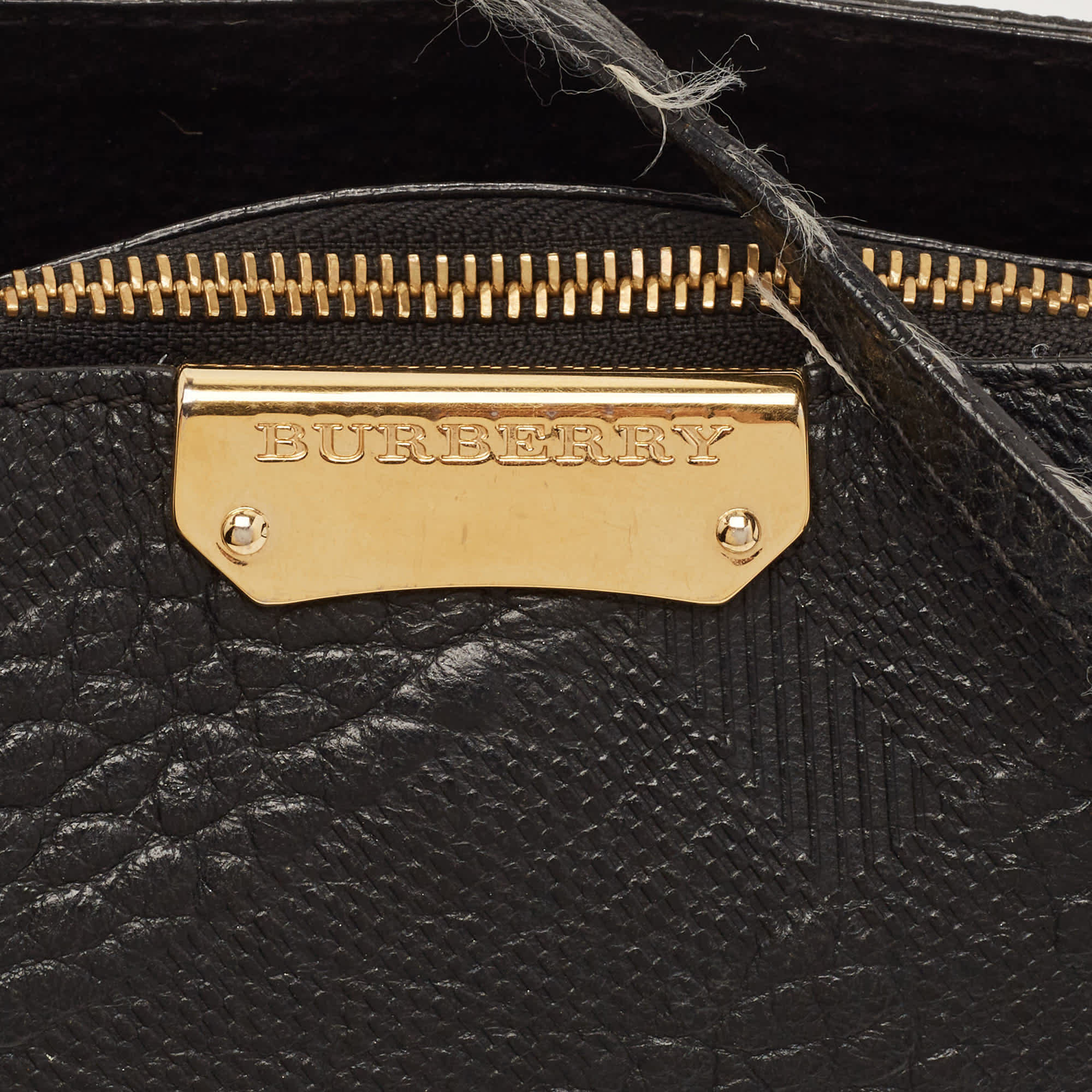 Burberry Chichester Black Grained Leather Crossbody Bag