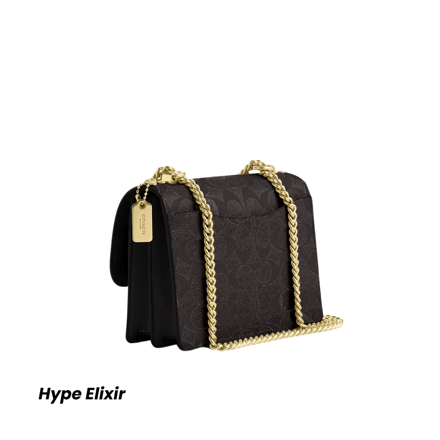 Coach Mini Klare Crossbody Bag signature canvas/Gold/Walnut/Black