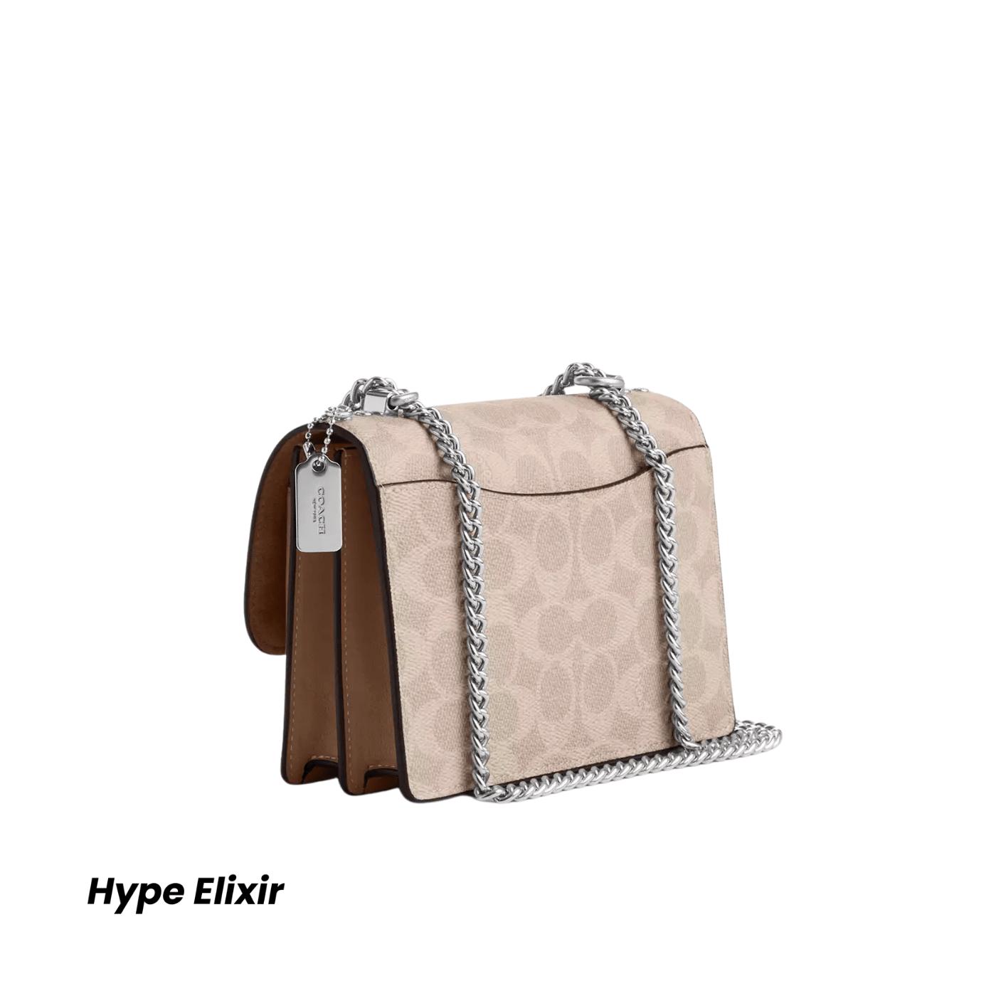 Coach Mini Klare Crossbody Bag signature canvas/Silver/Sand/Taupe