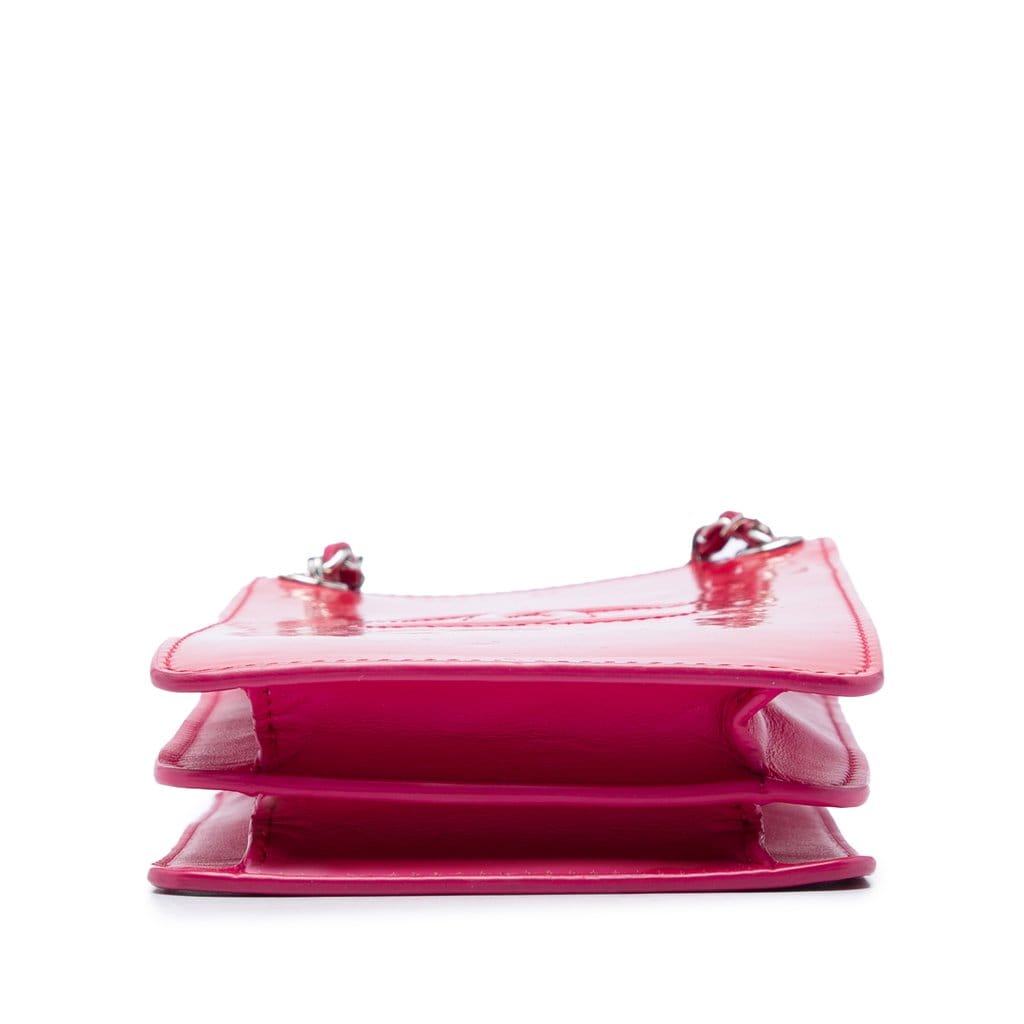 Chanel CC Patent Phone Holder Crossbody