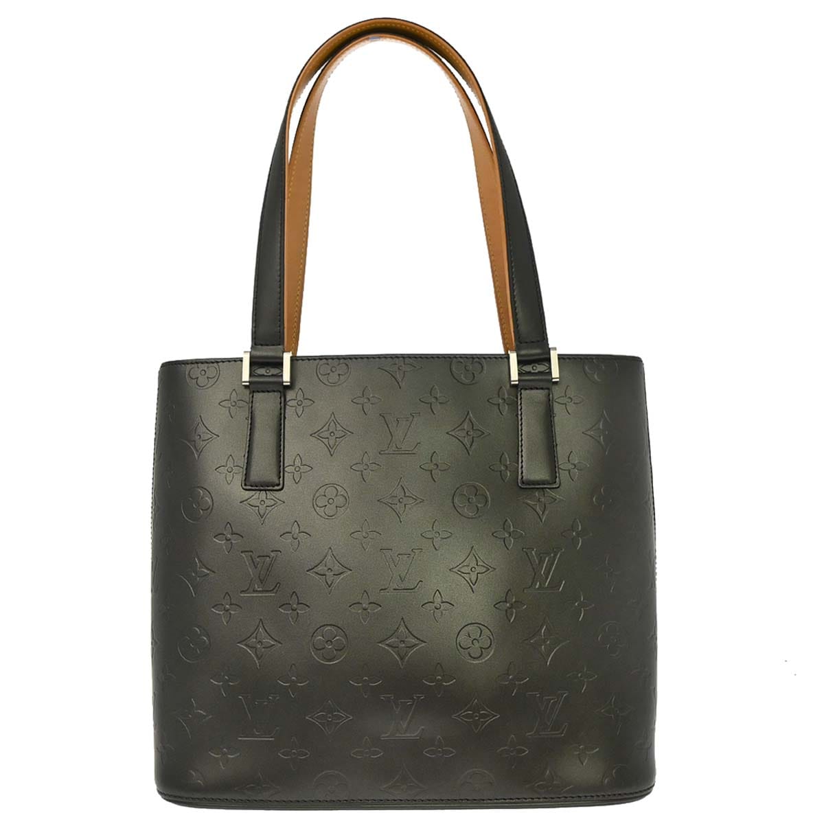 Louis Vuitton Black Monogram Mat Stockton Tote Handbag M55112