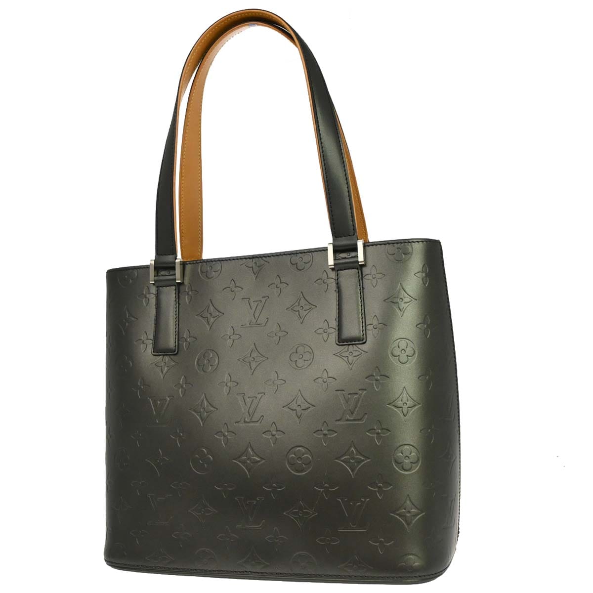 Louis Vuitton Black Monogram Mat Stockton Tote Handbag M55112