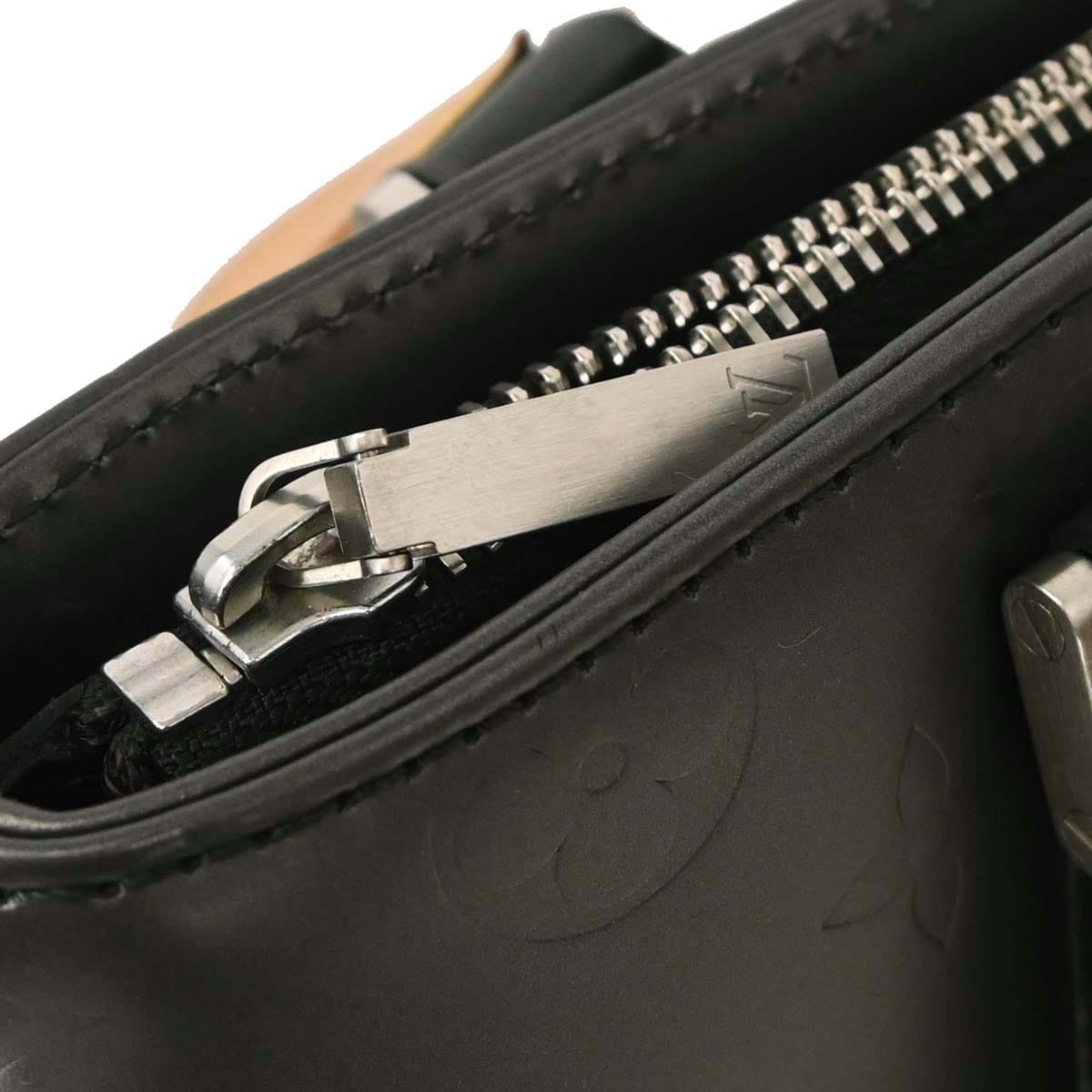 Louis Vuitton 2003 Black Monogram Mat Stockton Tote Handbag M55112