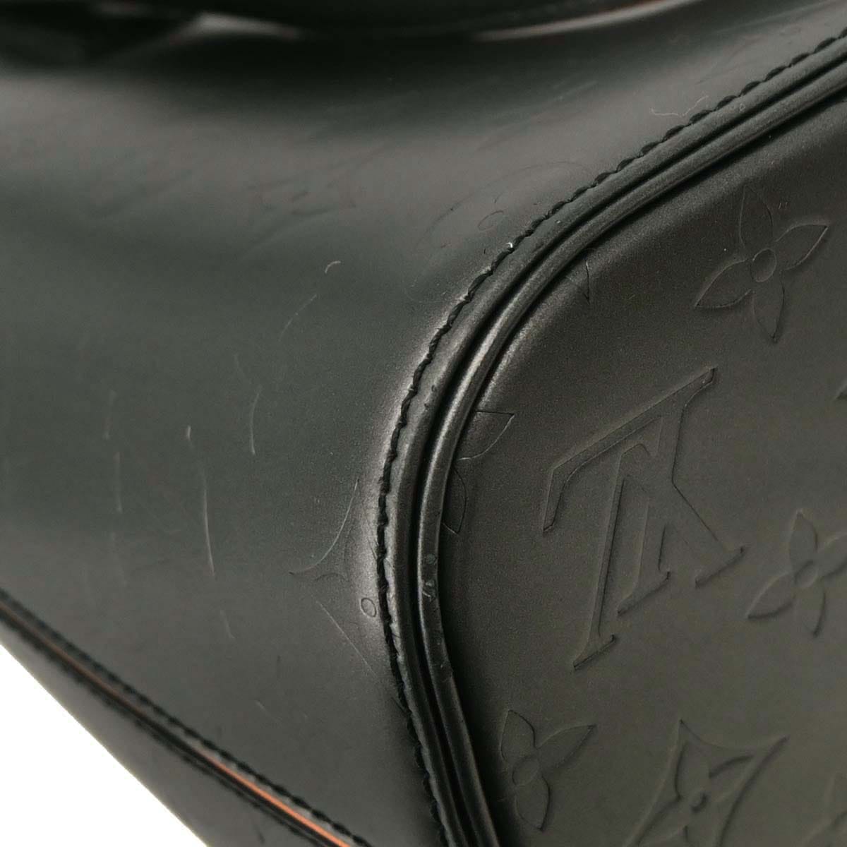 Louis Vuitton 2003 Black Monogram Mat Stockton Tote Handbag M55112