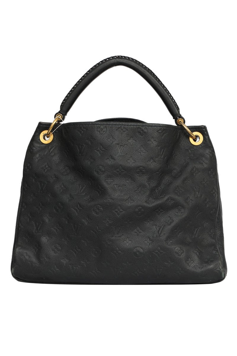 Louis Vuitton Artsy Monogram Black Leather Tote Bag