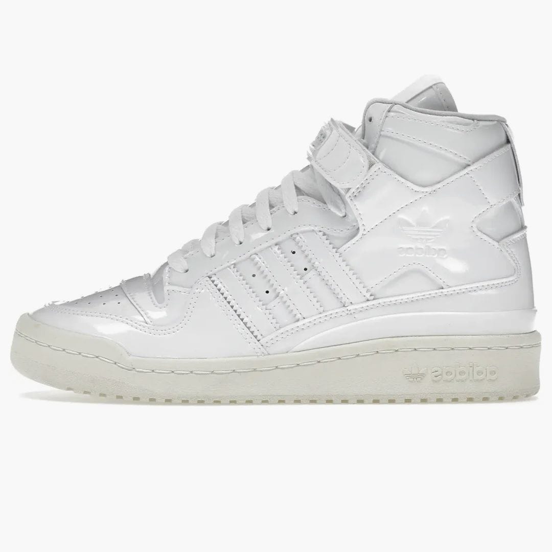 adidas Forum Mid Triple White Patent Leather (women's)