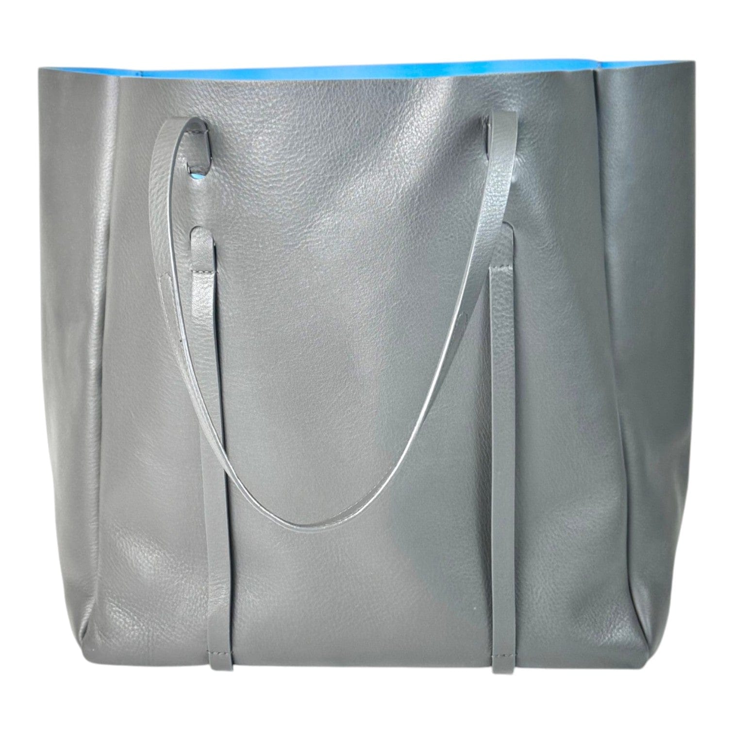 Balenciaga Grey with Blue Interior Everyday Tote Bag