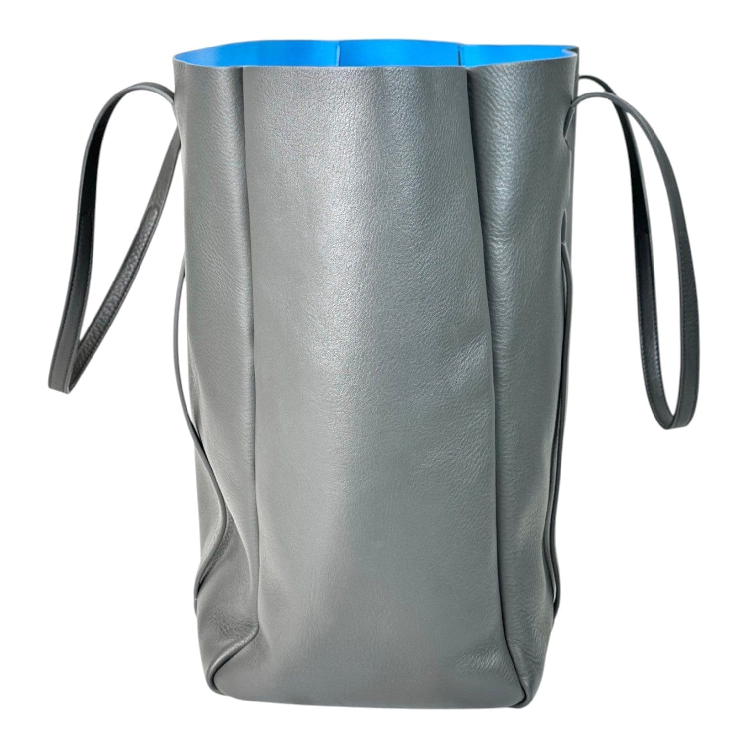 Balenciaga Grey with Blue Interior Everyday Tote Bag
