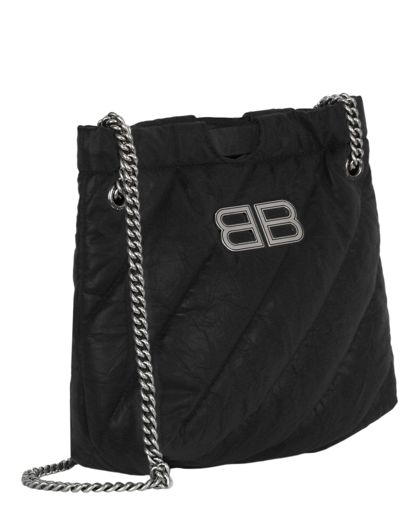 Balenciaga Womens Xs Quilted Crush Tote Bag