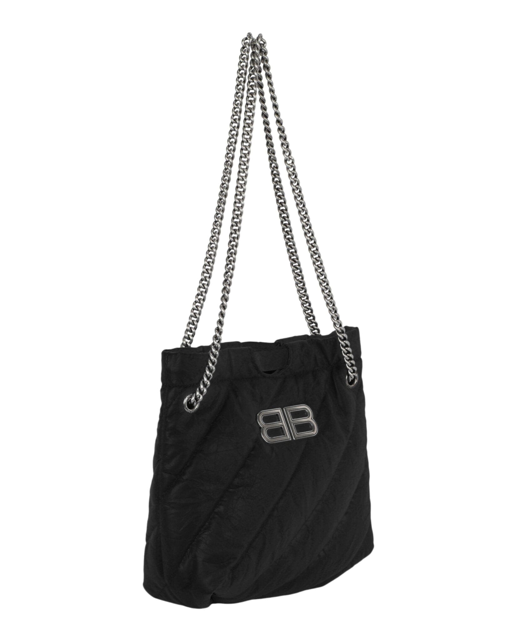 Balenciaga Womens Xs Quilted Crush Tote Bag