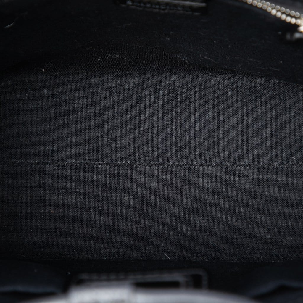 Balenciaga Patent Logo Shopping Tote XXS