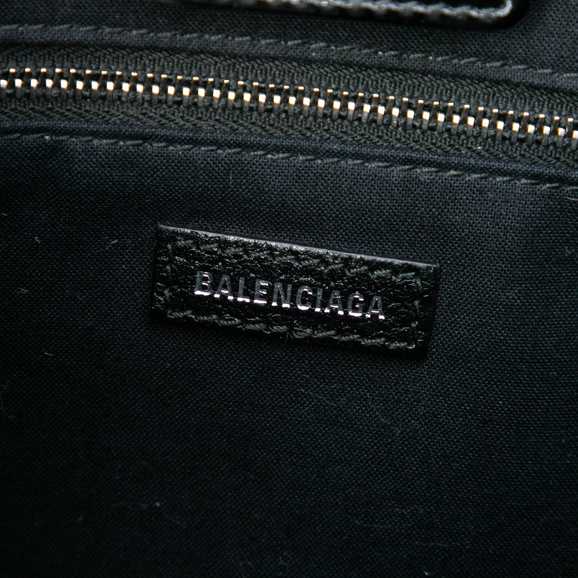 Balenciaga Patent Logo Shopping Tote XXS