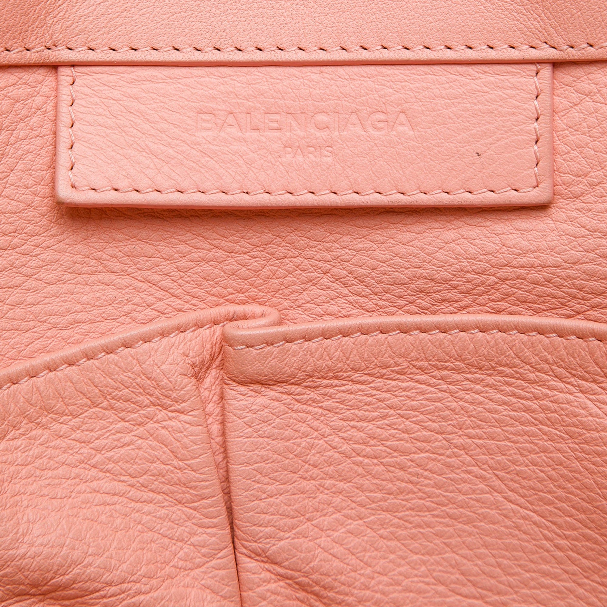 Balenciaga Leather Papier A5 Zip Around Tote