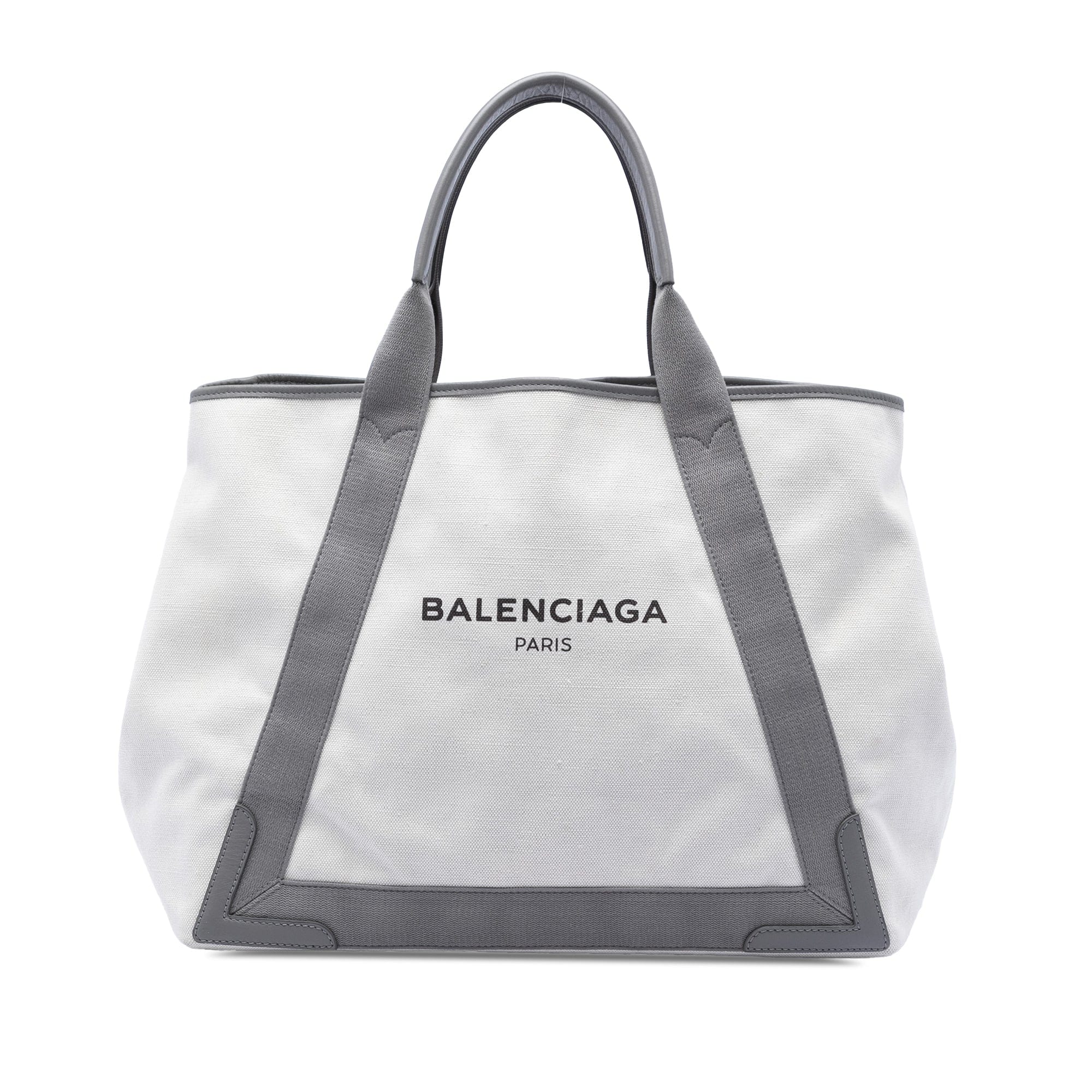 Balenciaga Canvas Navy Cabas Tote M