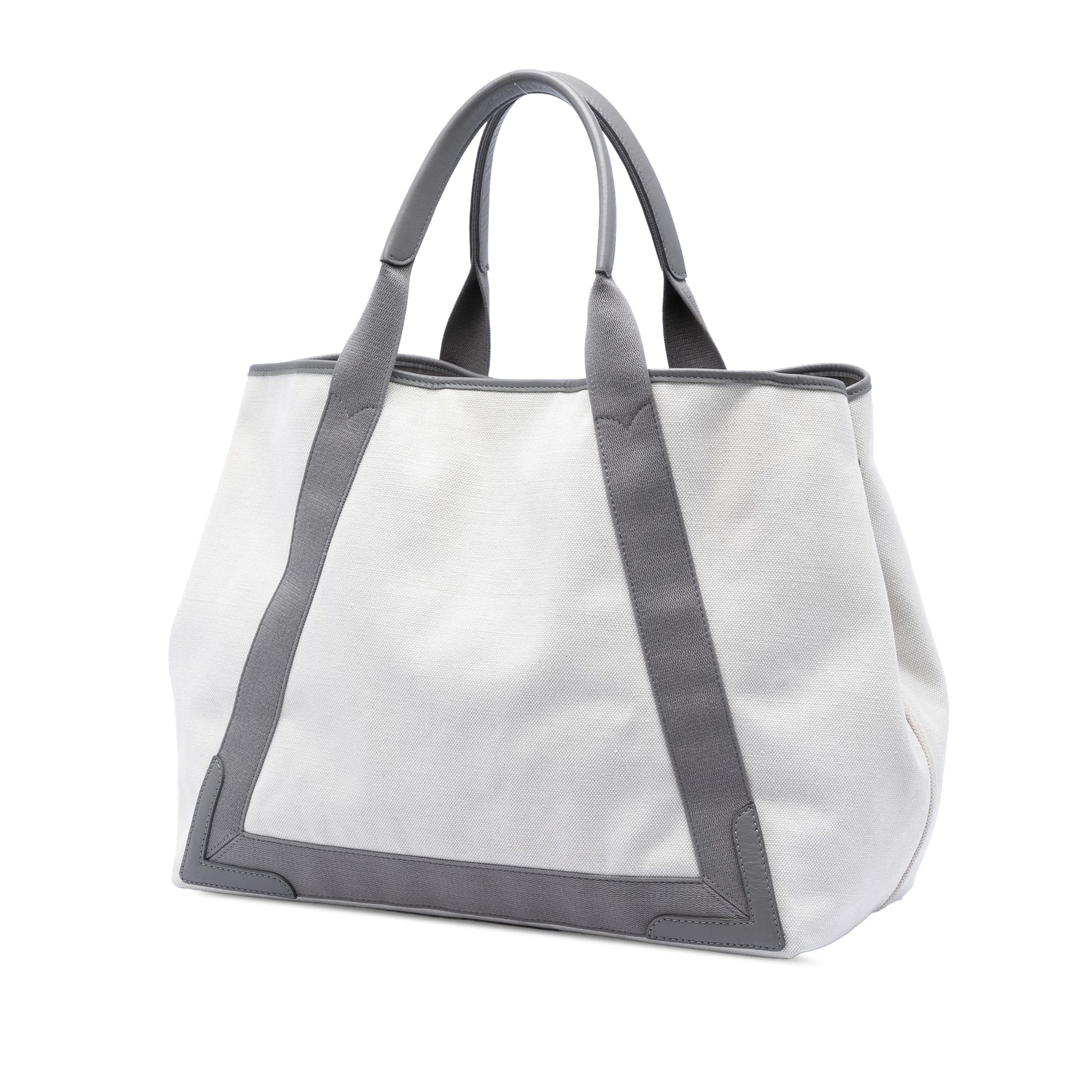 Balenciaga Canvas Navy Cabas Tote M
