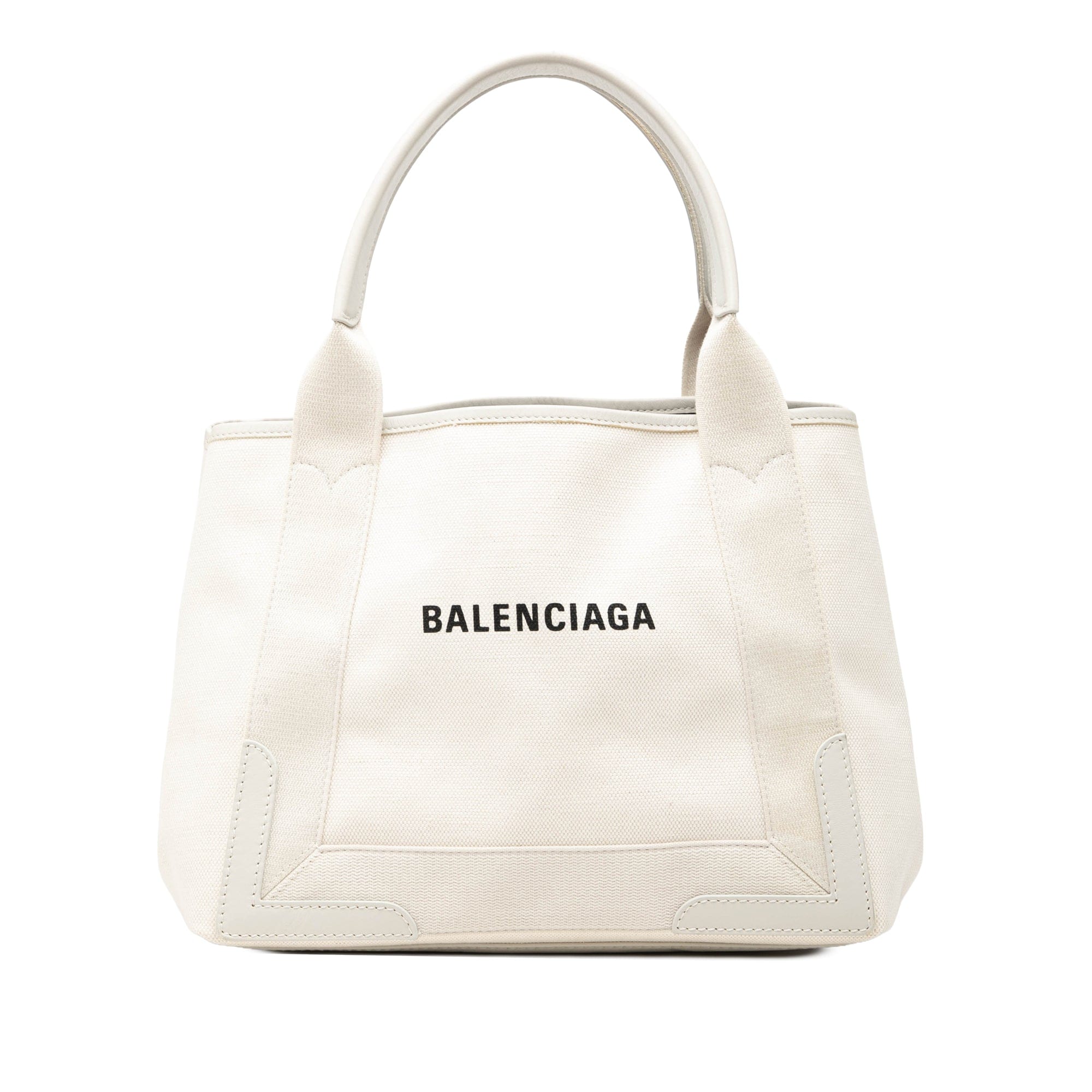 Balenciaga Canvas Navy Cabas Tote S