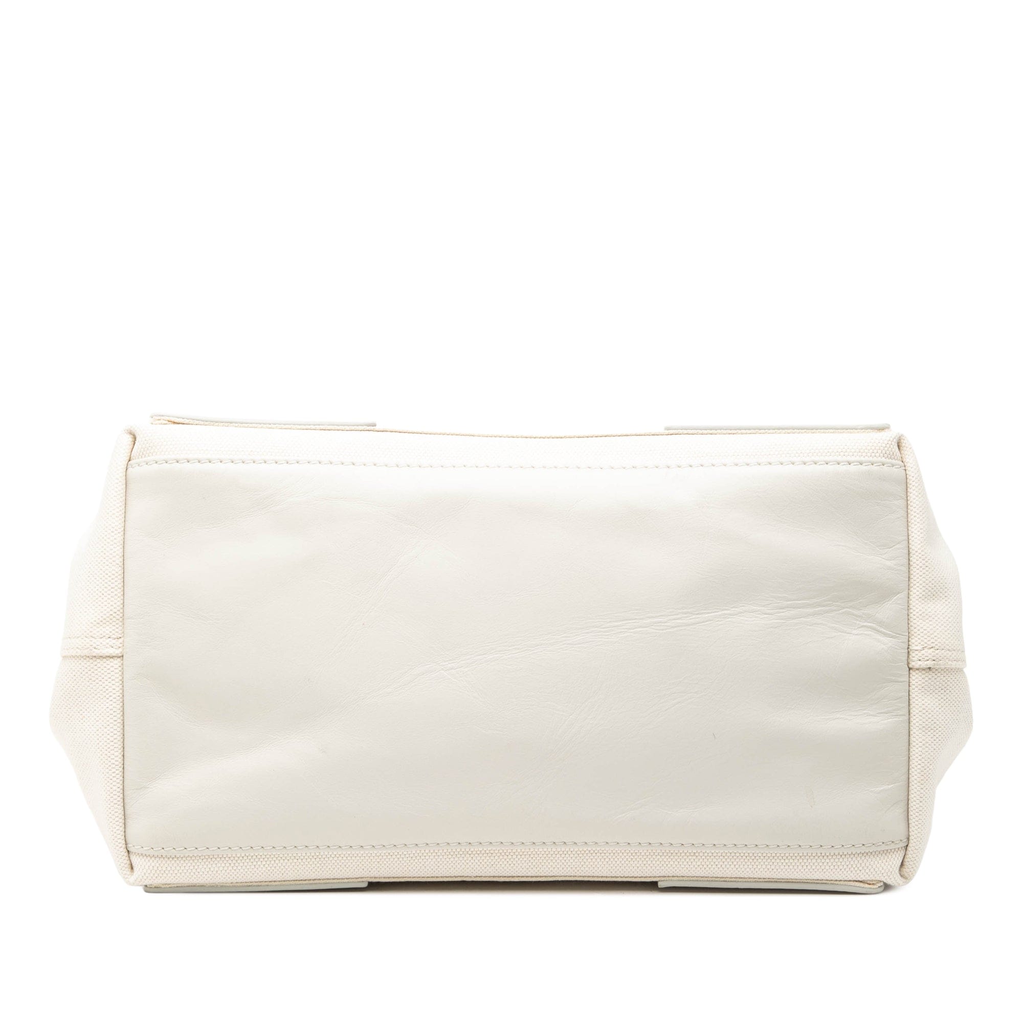 Balenciaga Canvas Navy Cabas Tote S