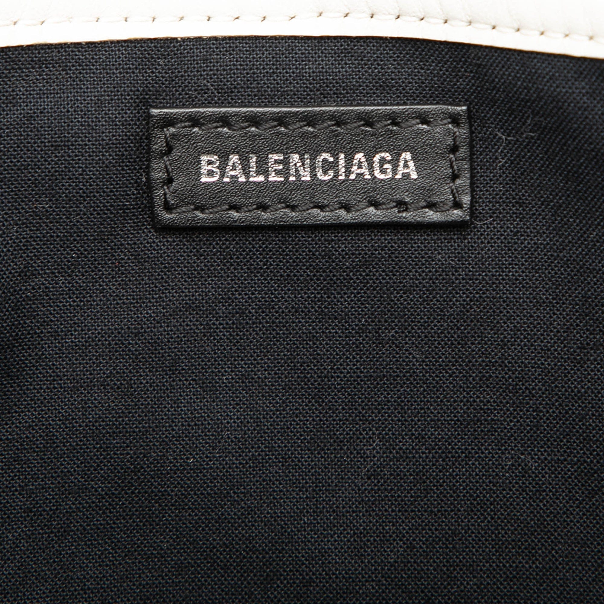 Balenciaga Canvas Navy Cabas Tote S