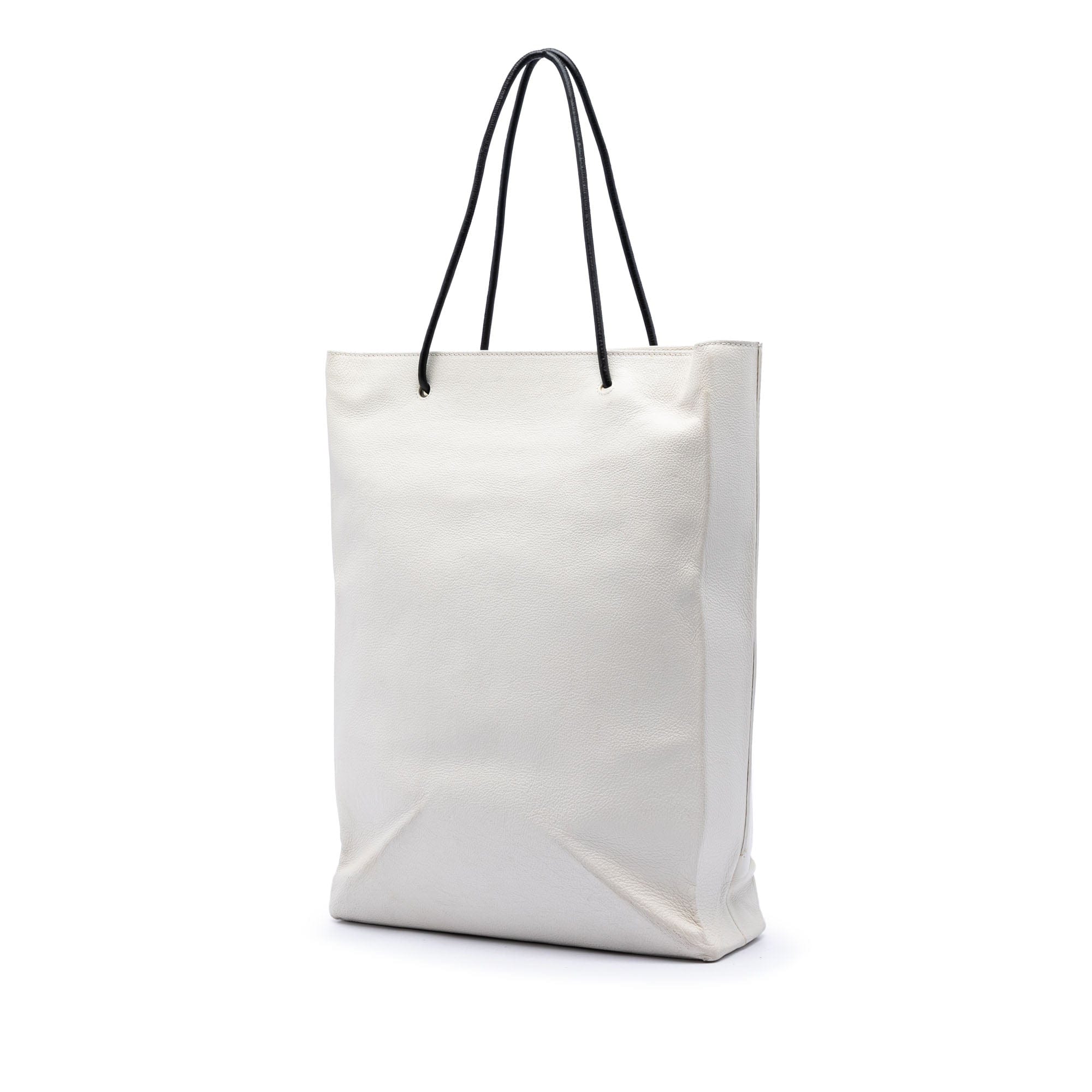 Balenciaga Large Calfskin Logo North South Shopping Tote