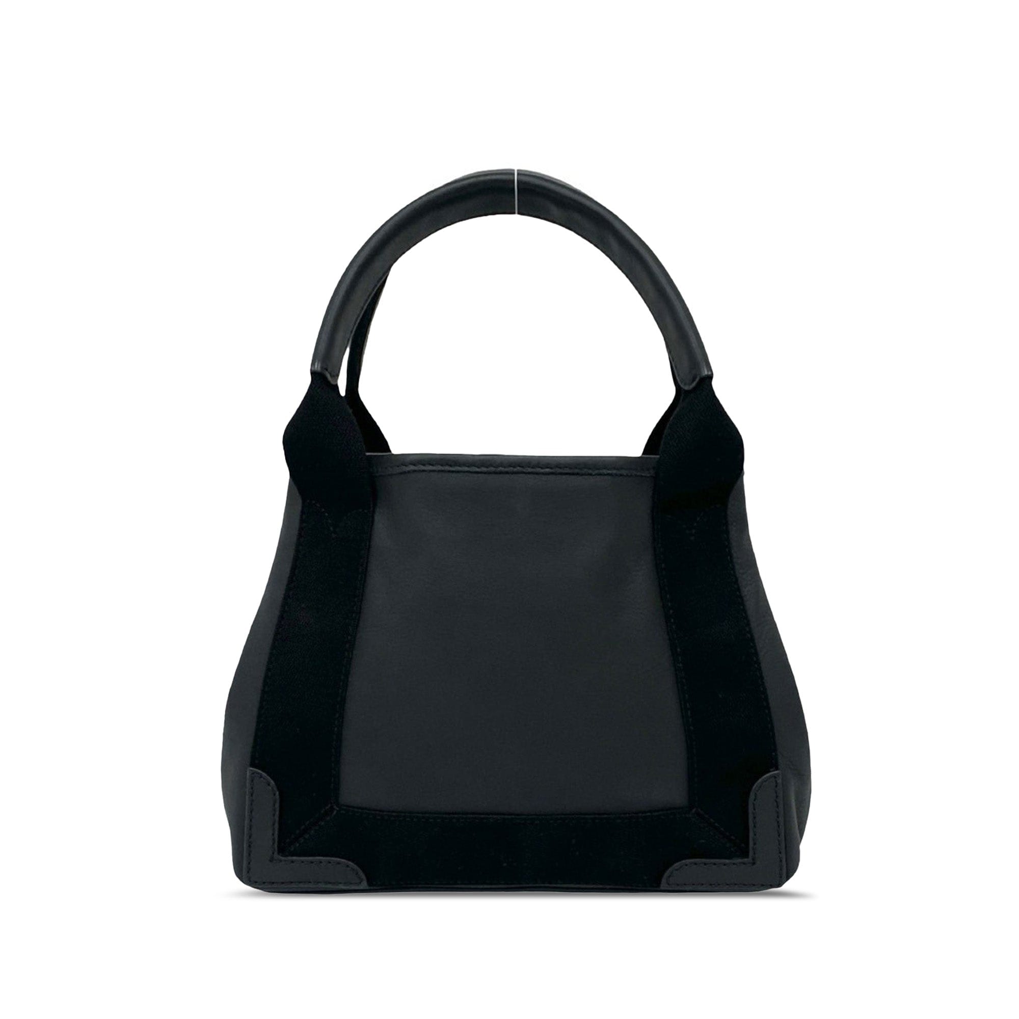 Balenciaga Calfskin Perforated Navy Cabas Tote XS