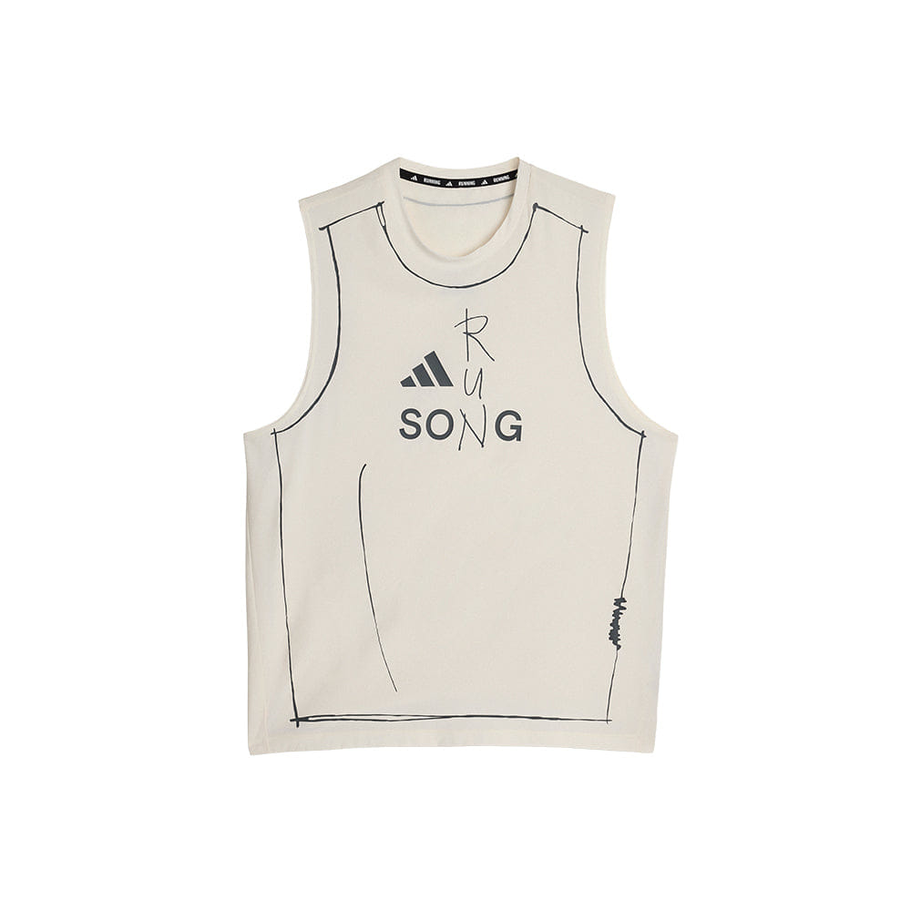 adidas ADI365 SFTM Running Tank - Chalk White