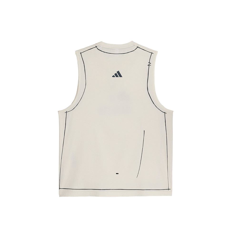 adidas ADI365 SFTM Running Tank - Chalk White